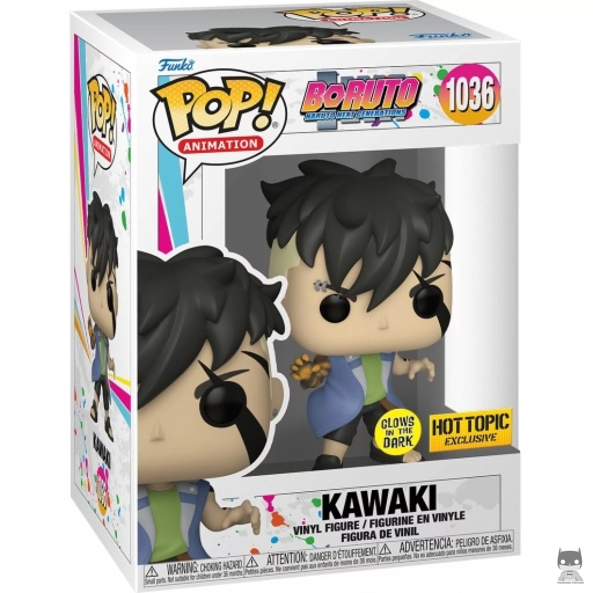 Figura Funko Pop! Kawaki (Brilla en la oscuridad) en su caja