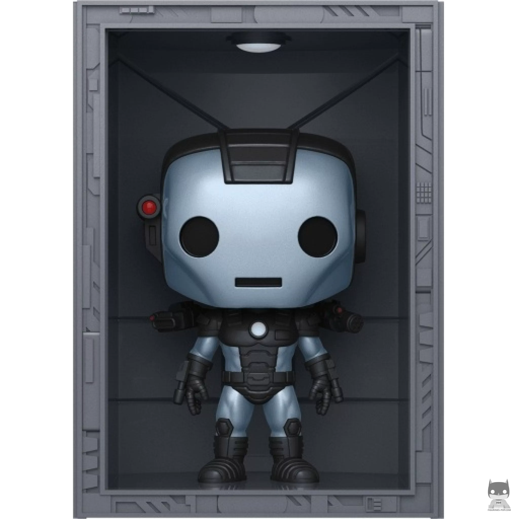 Figura Funko Pop! Sala de las Armaduras: Iron Man Modelo 11 War Machine (Metalizado) (Marvel Comics)
