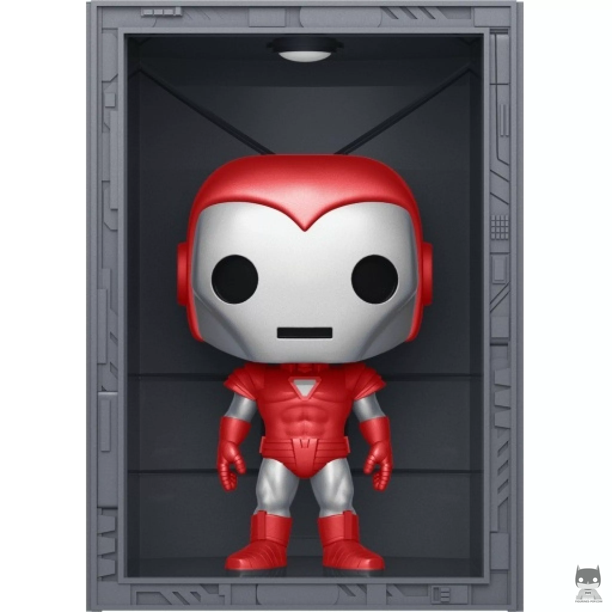 Figura Funko Pop! Sala de las Armaduras: Iron Man Modelo 8 Silver Centurion (Metalizado) (Marvel Comics)