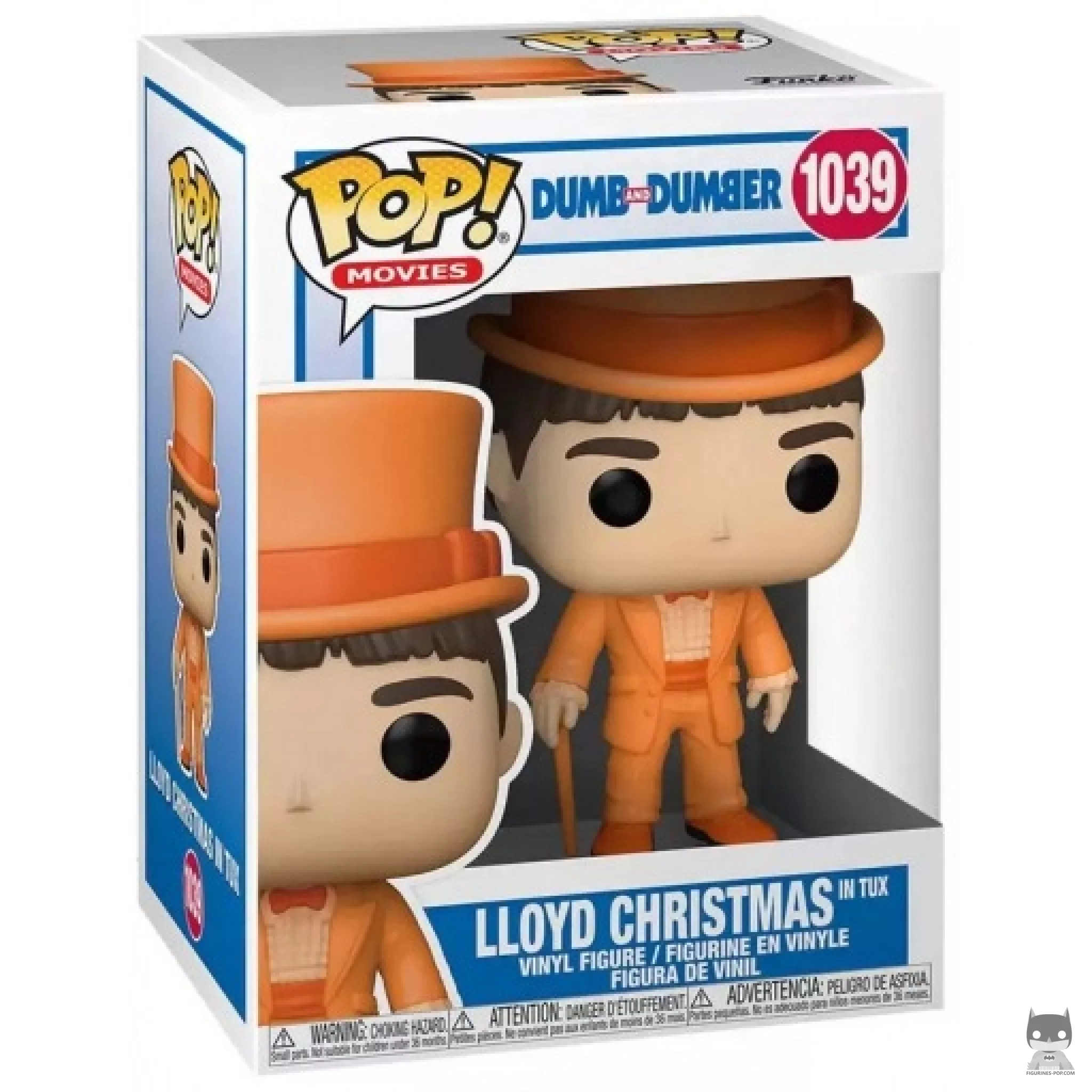 Figura Funko Pop! Lloyd Christmas con esmoquin en su caja