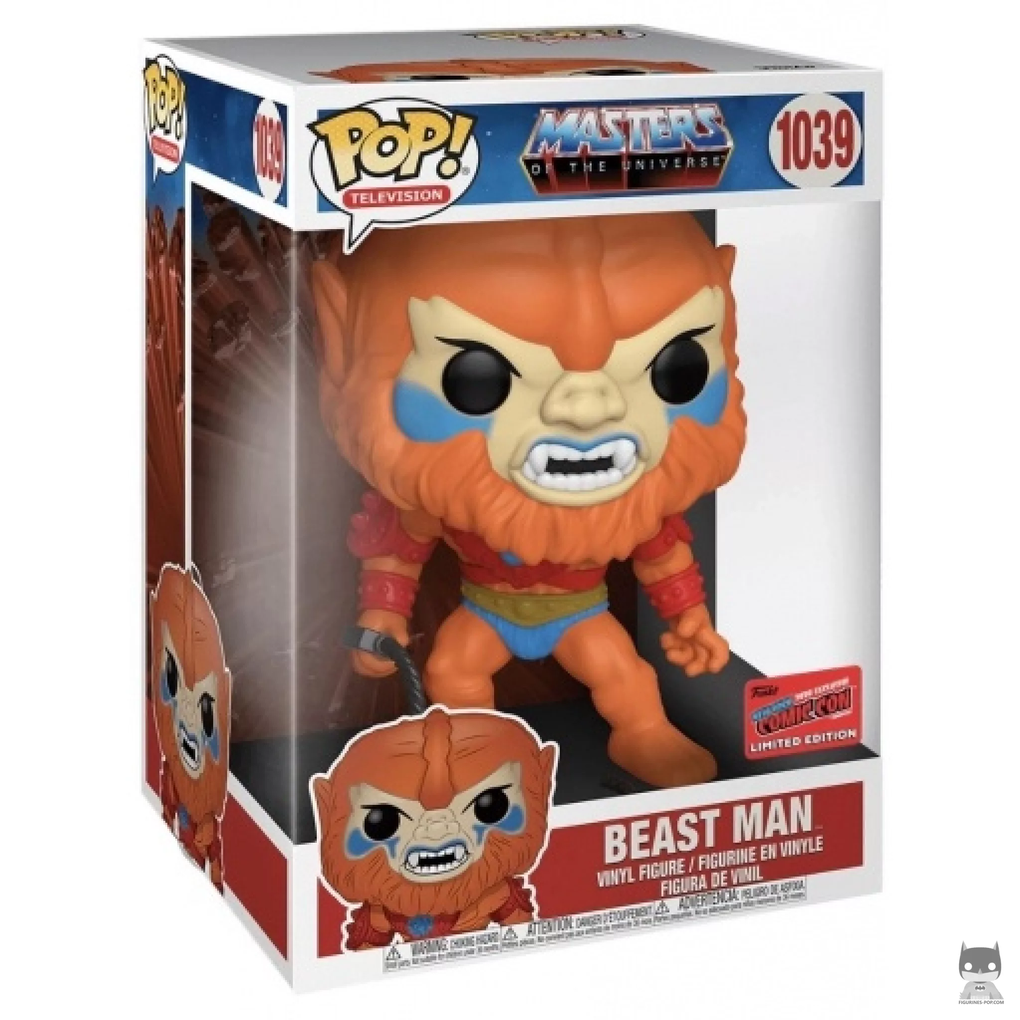 Figura Funko Pop! Beast Man (Supersized) en su caja