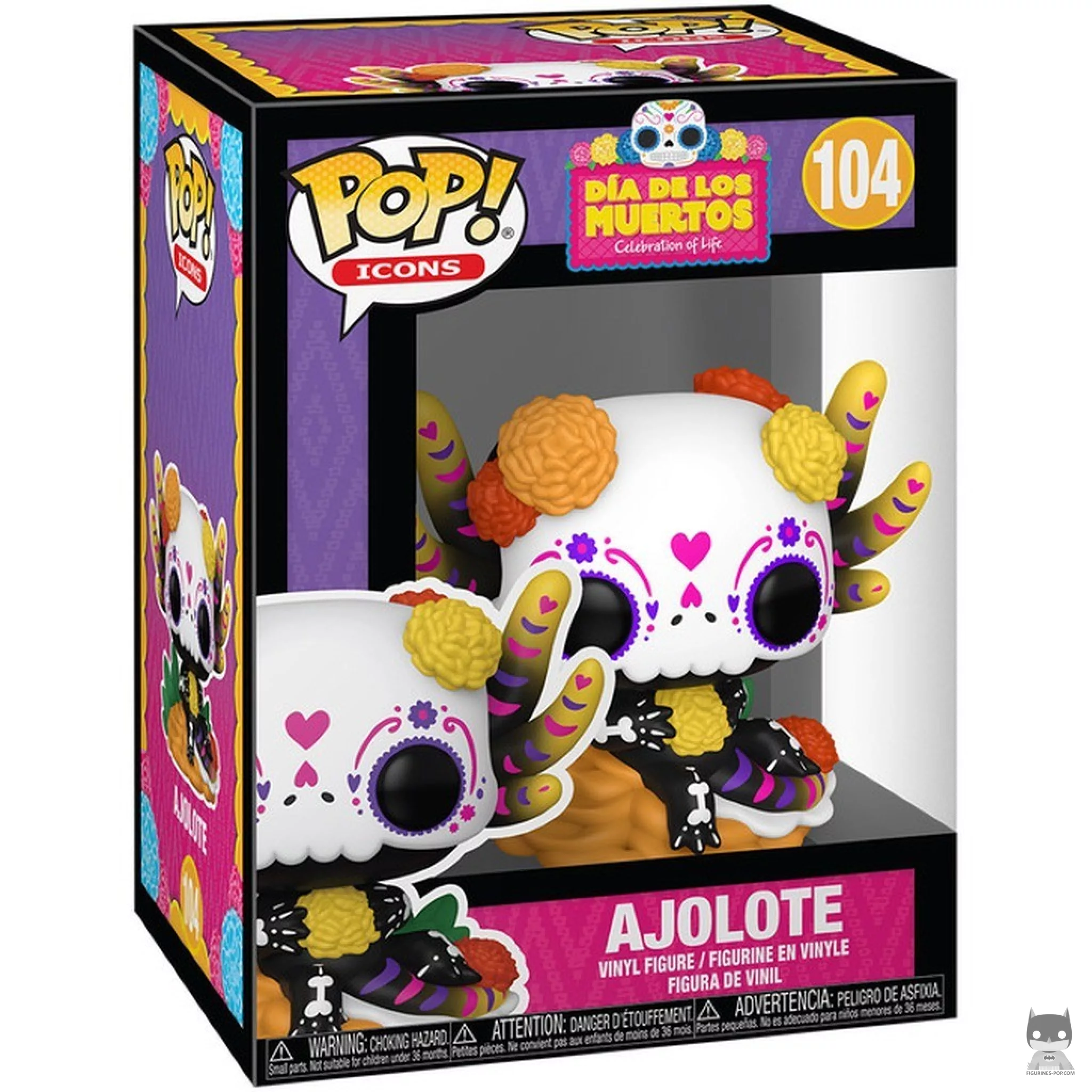 Figura Funko Pop! Ajolote en su caja