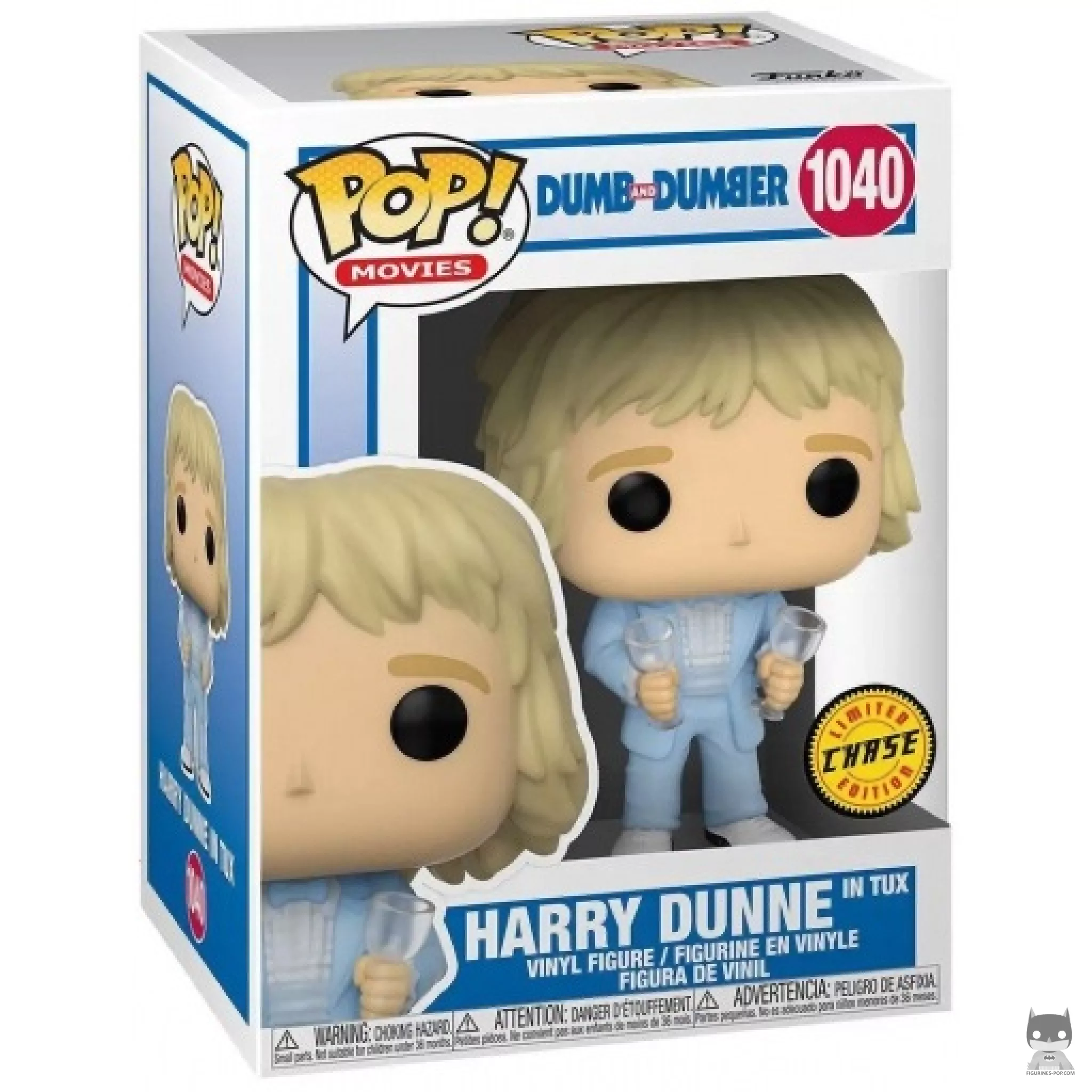 Figura Funko Pop! Harry Dunne con esmoquin (Chase) en su caja