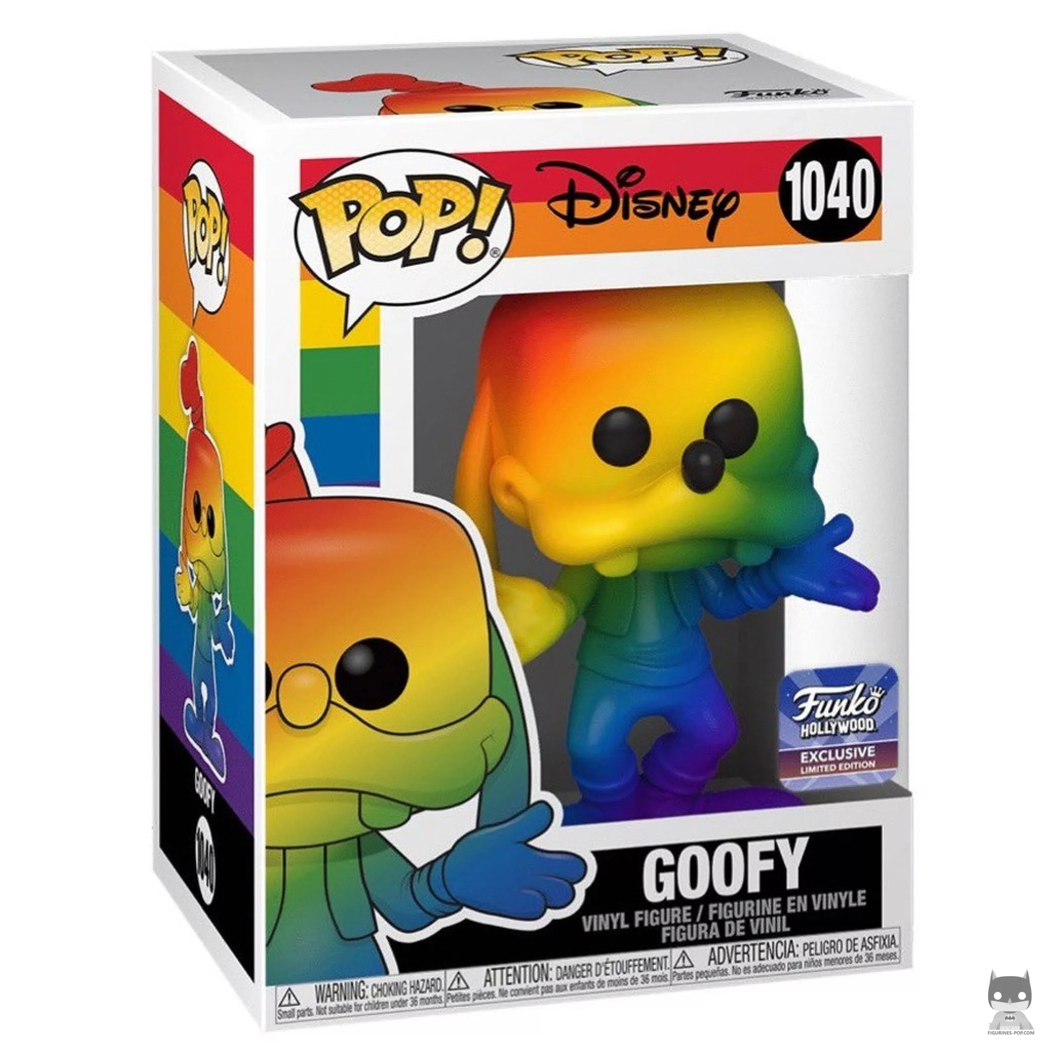 Figura Funko Pop! Goofy (Arcoíris) en su caja
