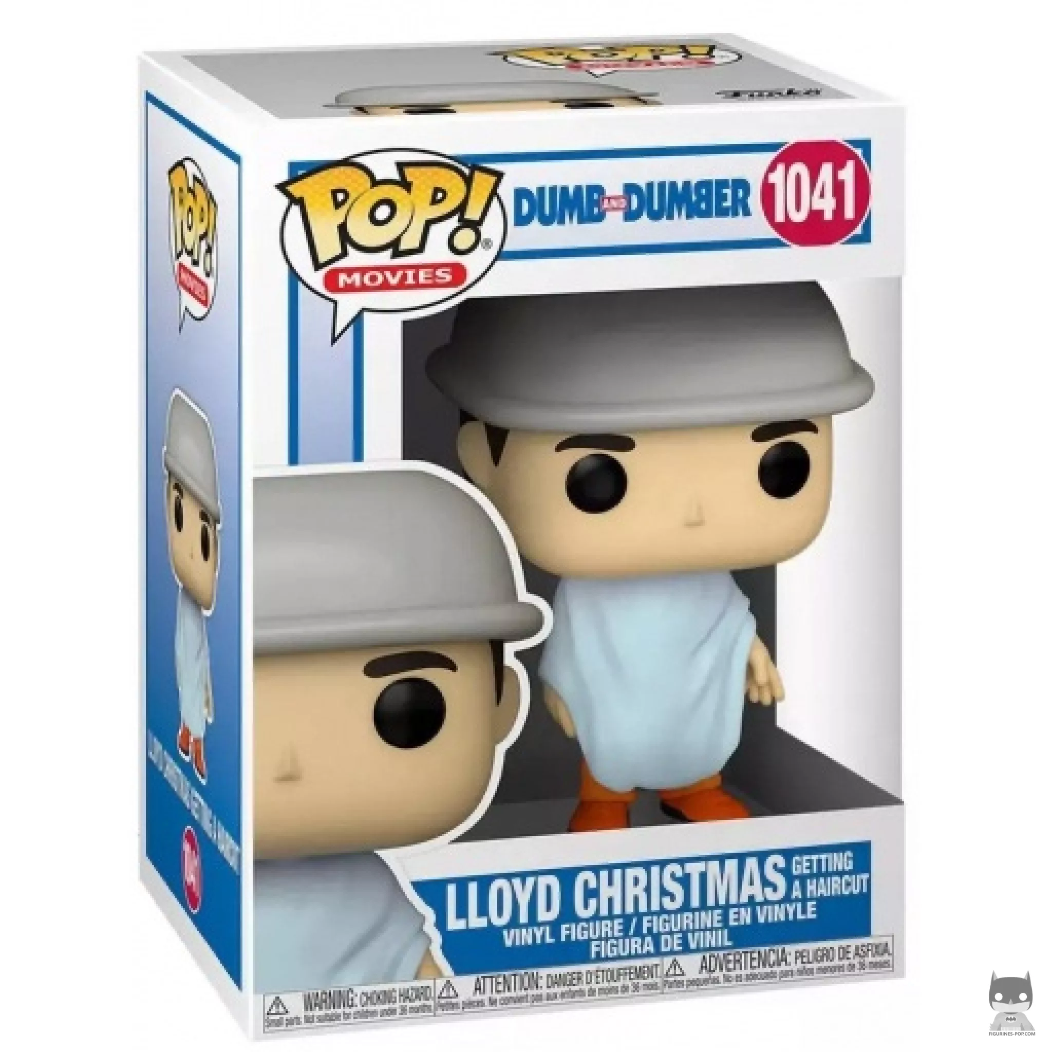 Figura Funko Pop! Lloyd Christmas cortándose el pelo en su caja