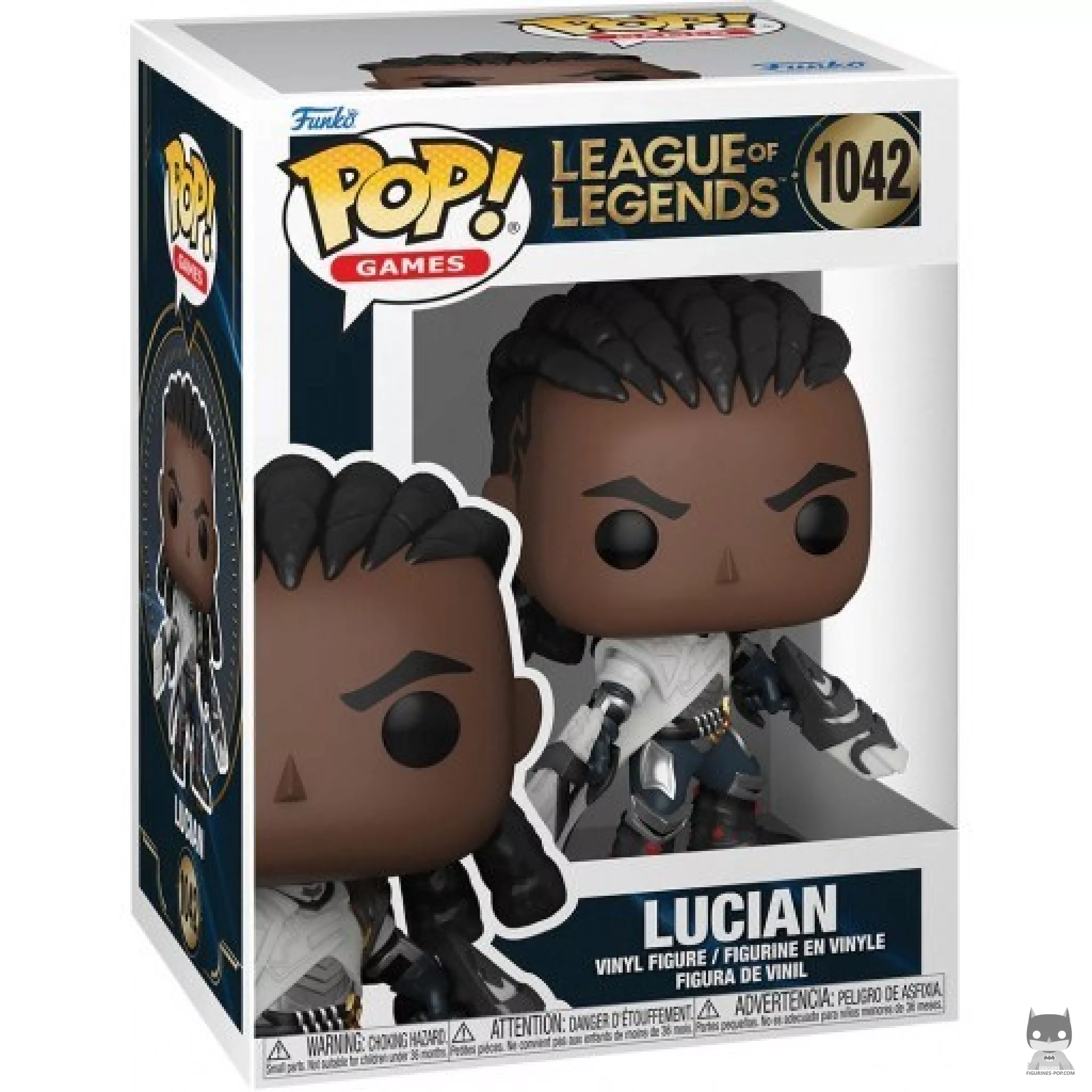 Figura Funko Pop! Lucian en su caja