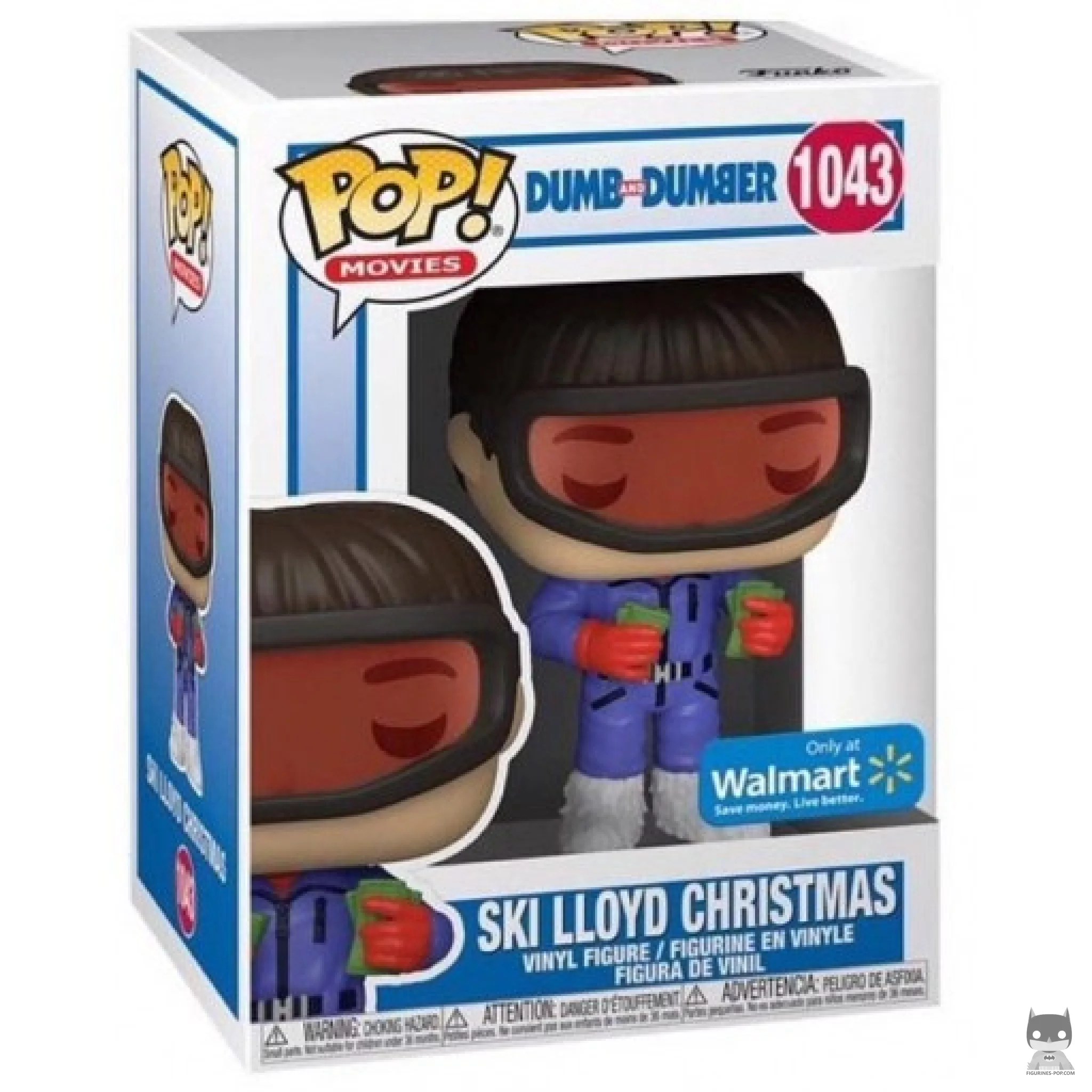 Figura Funko Pop! Lloyd Christmas esquiando en su caja