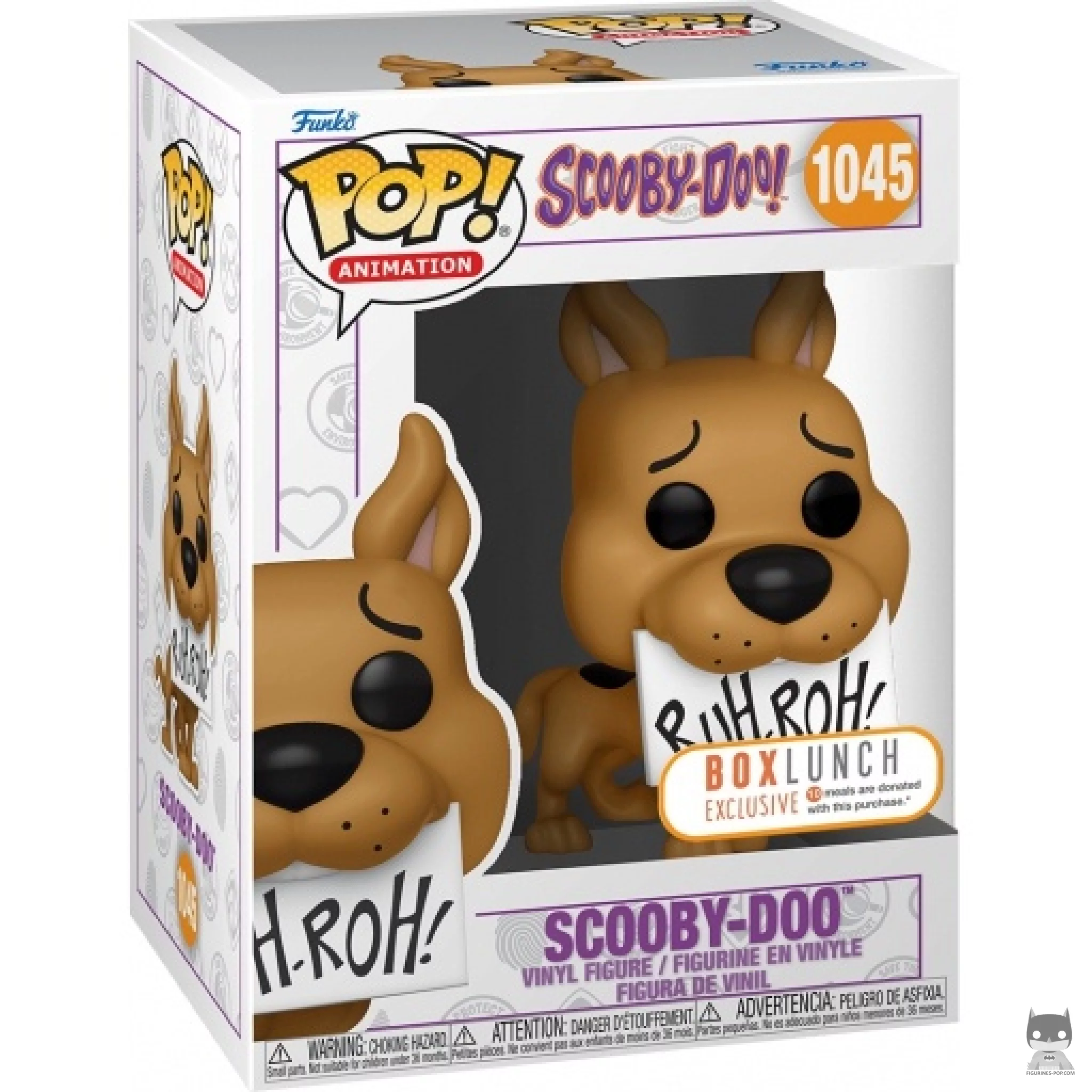 Figura Funko Pop! Scooby-Doo Ruh-Roh en su caja