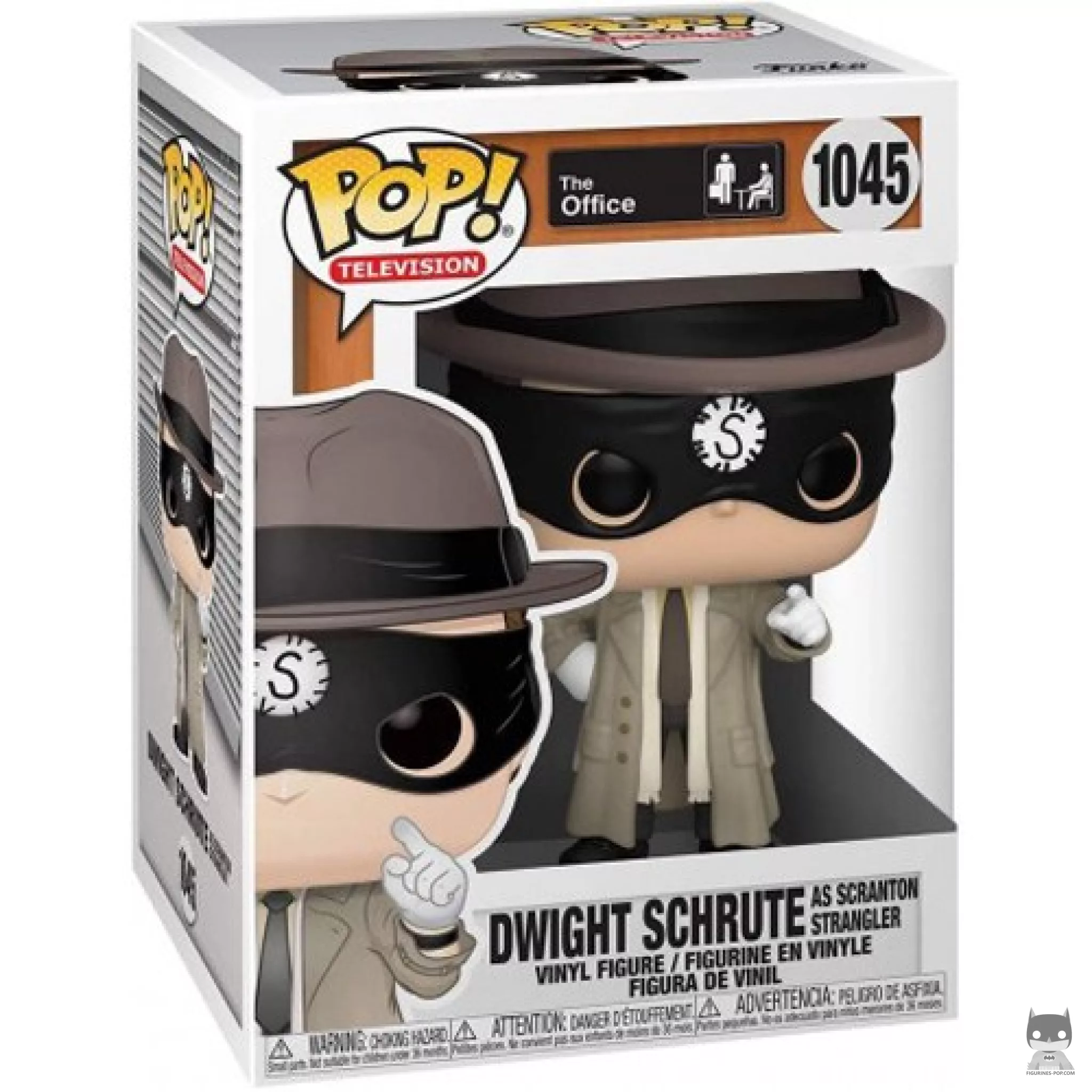 Figura Funko Pop! Dwight Schrute como el Estrangulador de Scranton en su caja