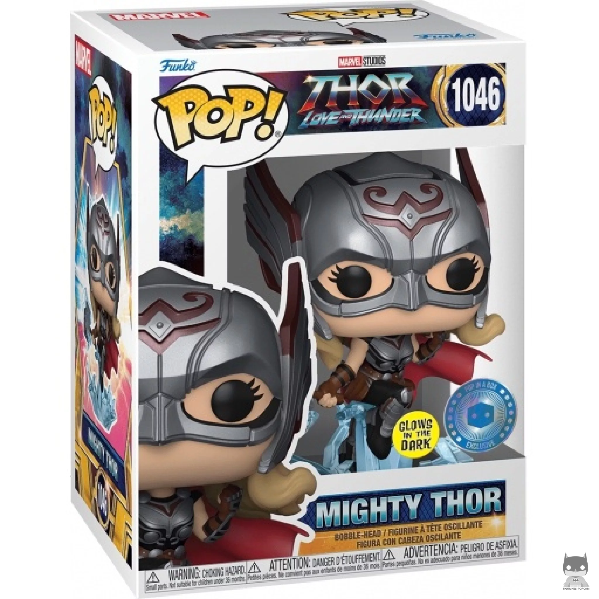 Figura Funko Pop! Mighty Thor (Brilla en la oscuridad) en su caja