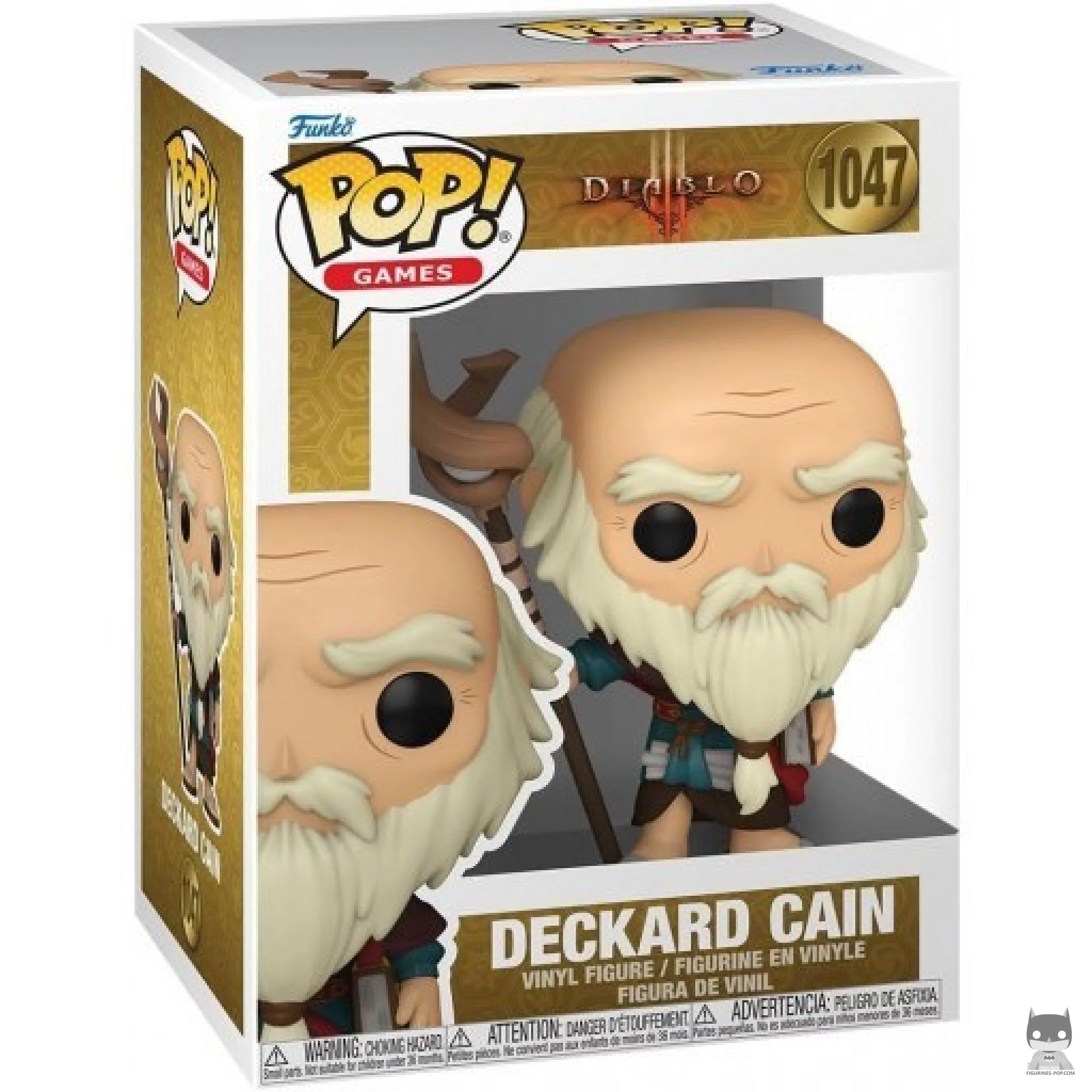 Figura Funko Pop! Deckard Cain en su caja