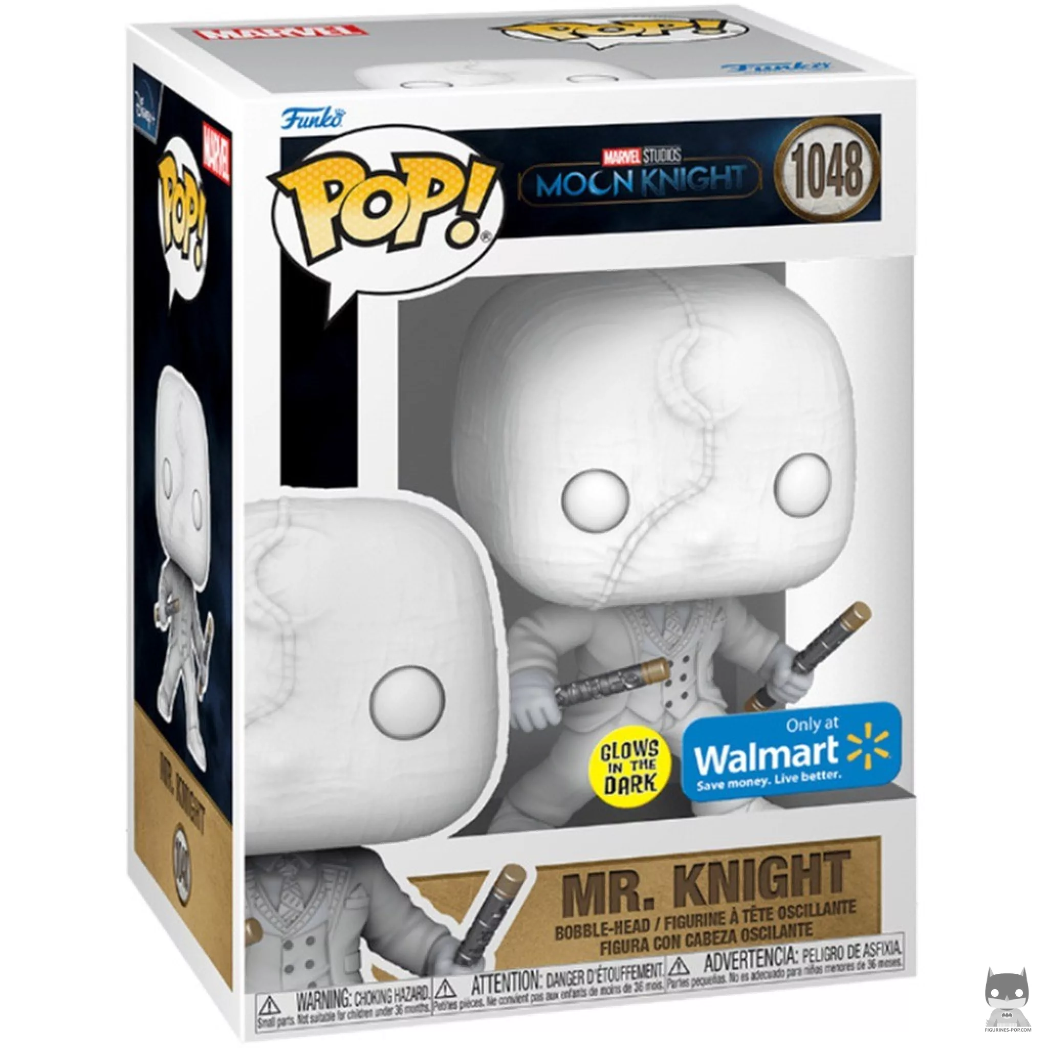 Figura Funko Pop! Mister Knight (Brilla en la oscuridad) en su caja