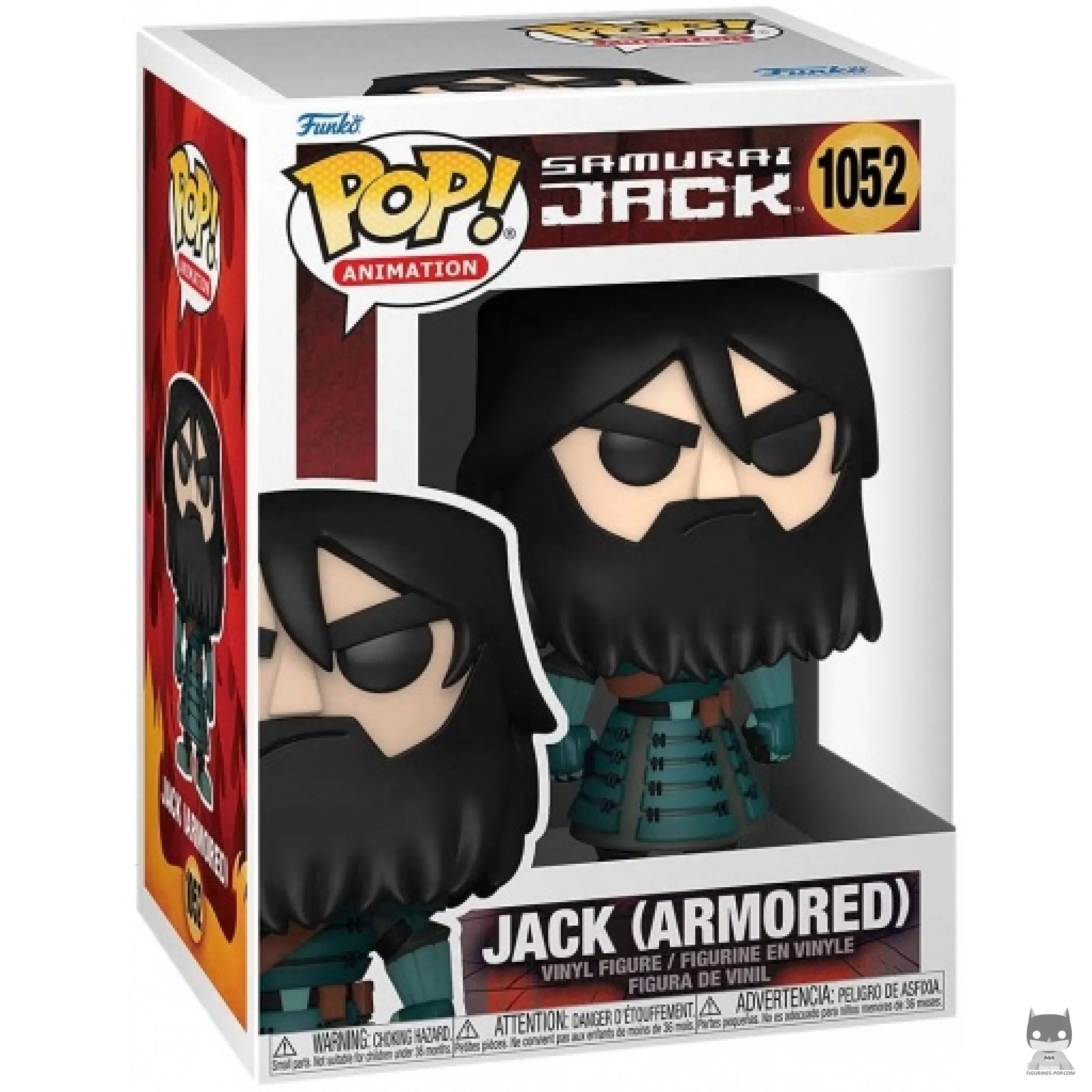 Figura Funko Pop! Jack con armadura en su caja