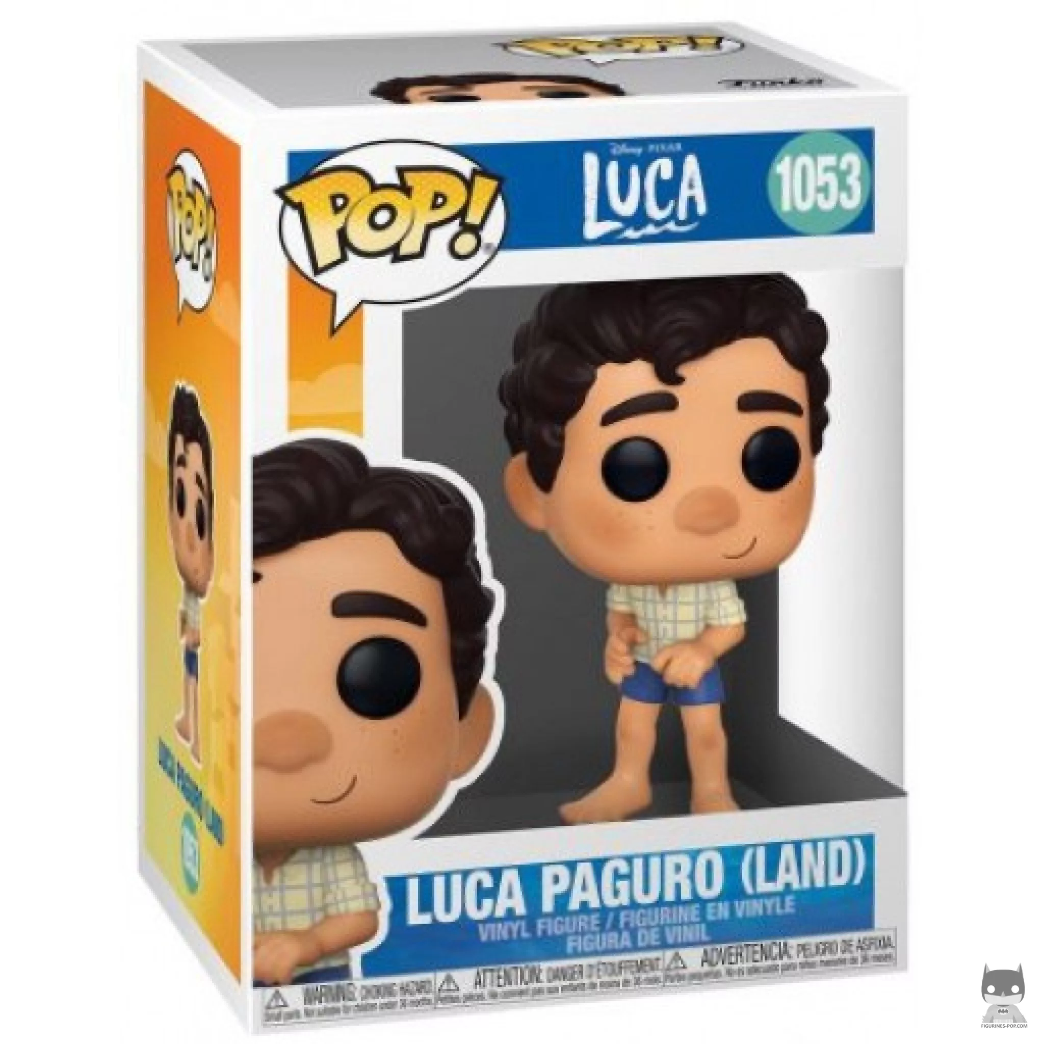 Figura Funko Pop! Luca Paguro (Tierra) en su caja
