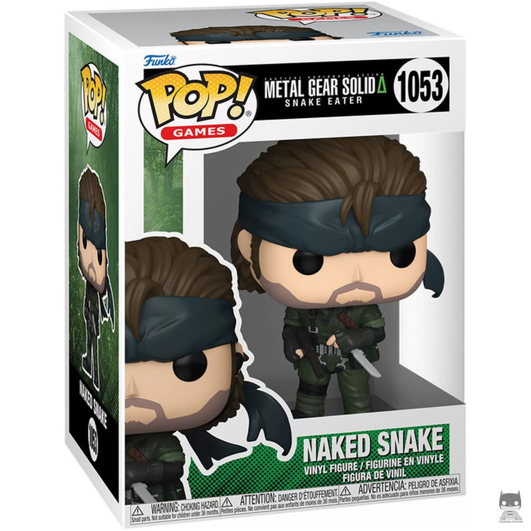 Figura Funko Pop! Naked Snake en su caja