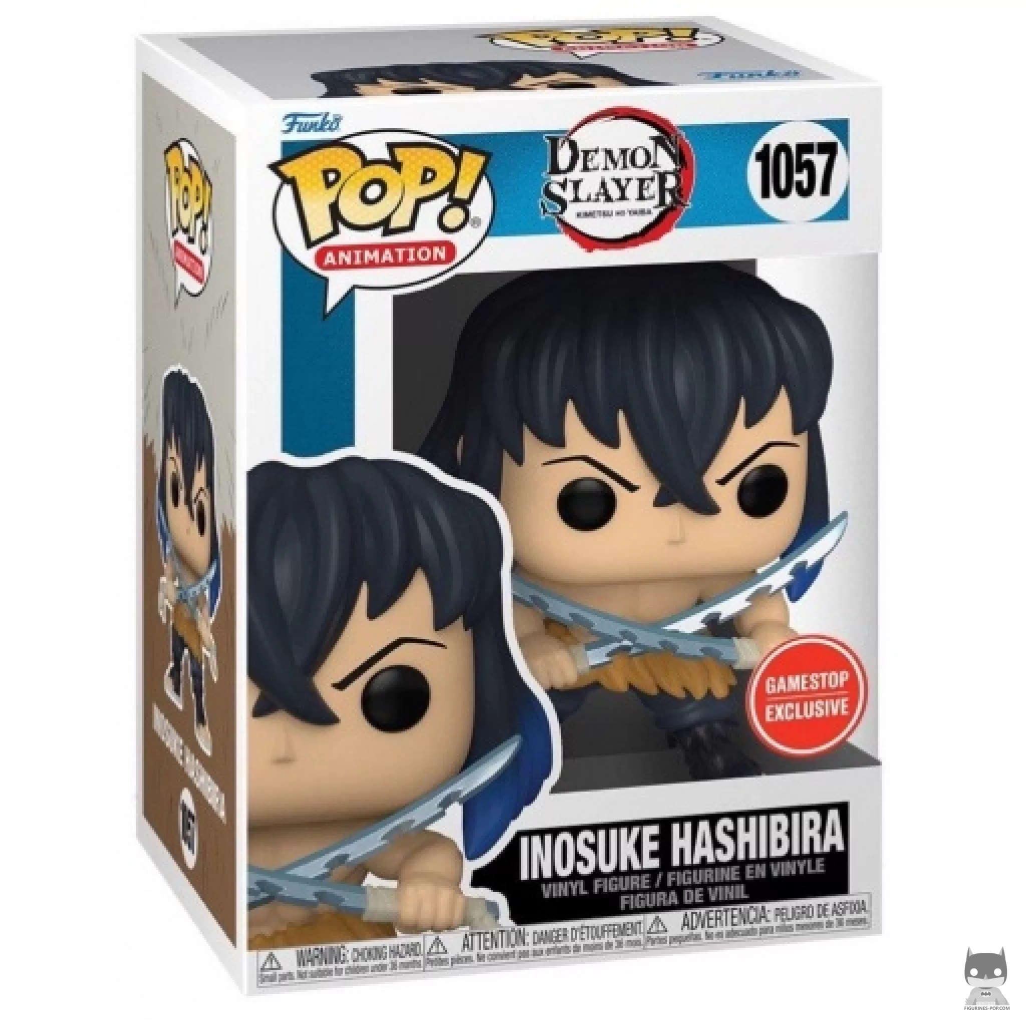 Figura Funko Pop! Inosuke Hashibira en su caja