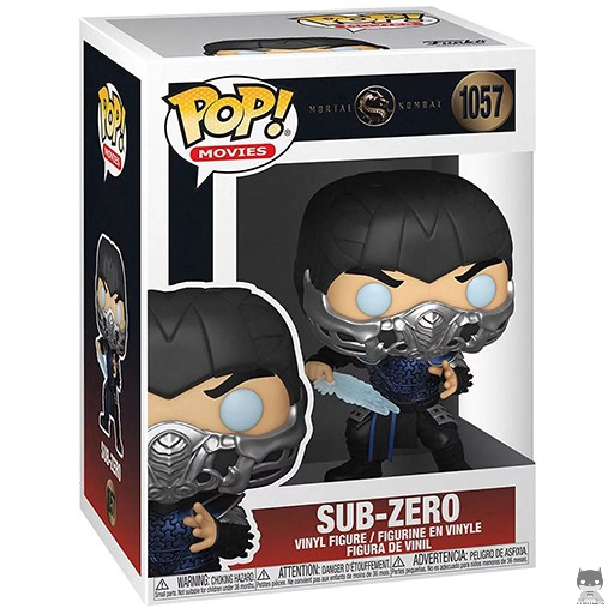 Figura Funko Pop! Sub-Zero (Metalizado) en su caja