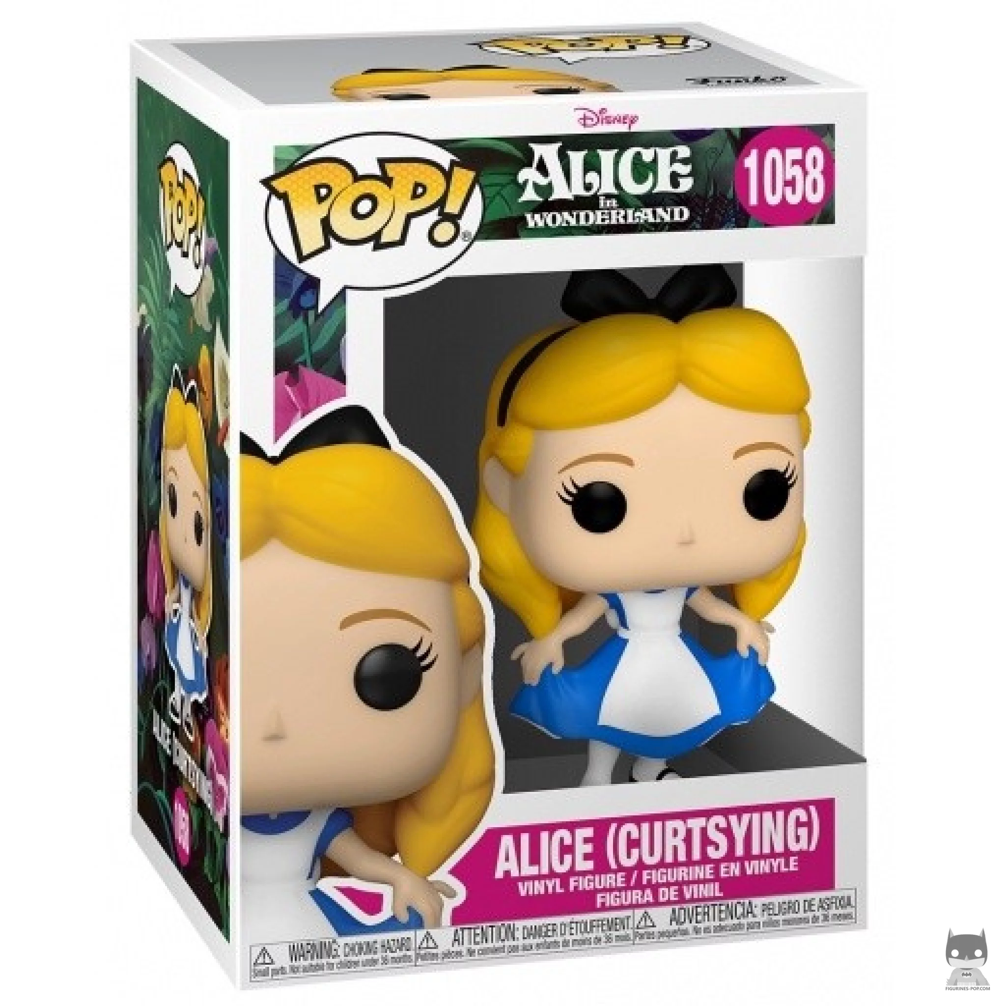 Figura Funko Pop! Alicia haciendo una reverencia en su caja