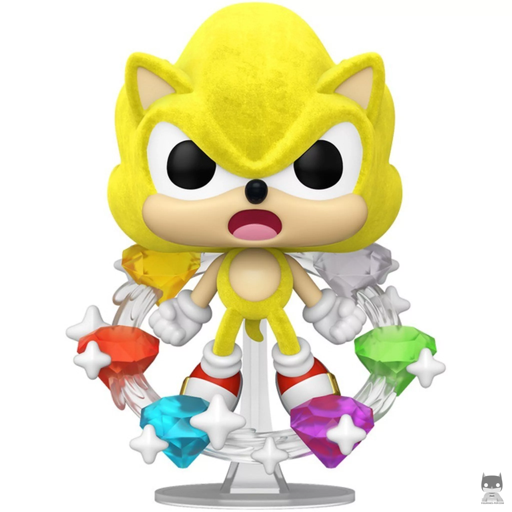 Figura Funko Pop! Super Sonic con las Esmeraldas (Flocado) (Sonic The Hedgehog)