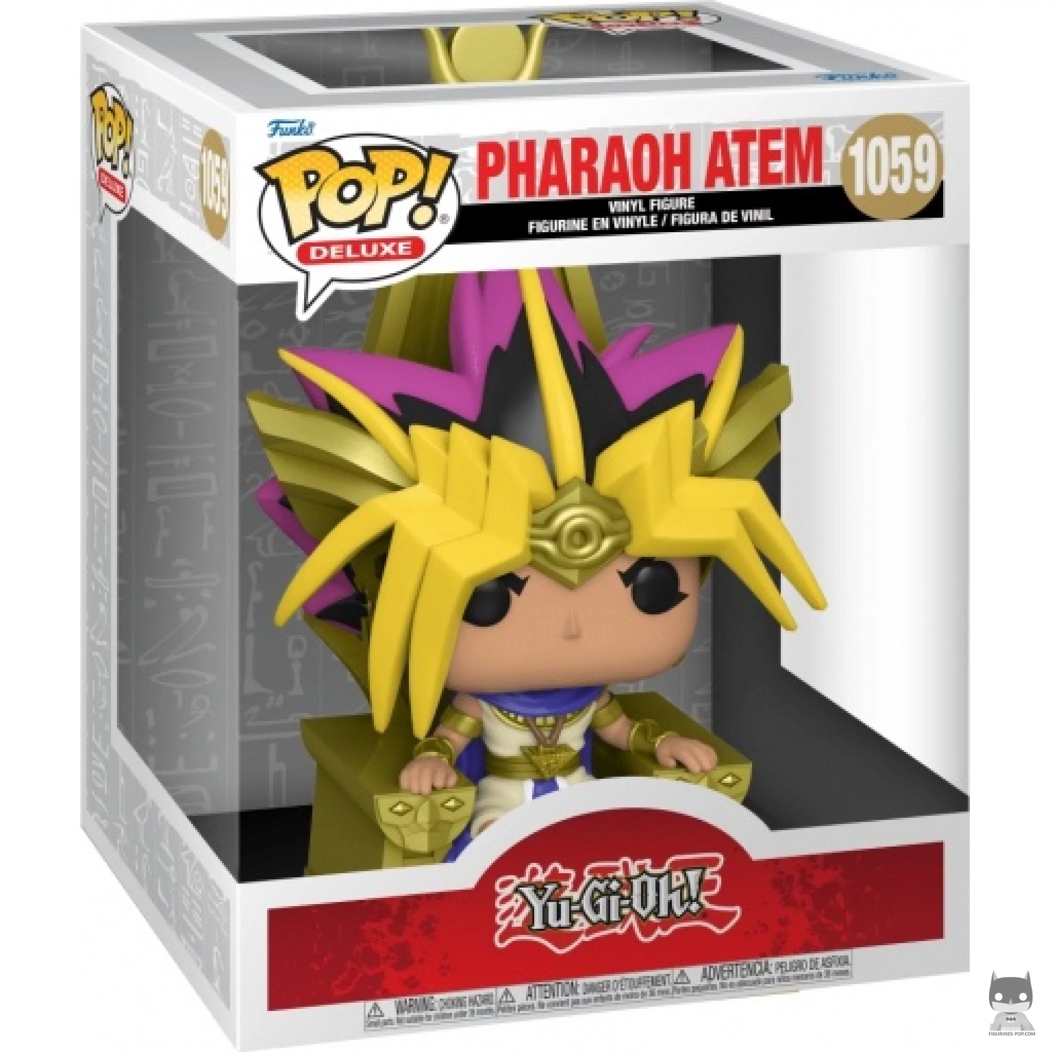 Figura Funko Pop! Faraón Atem (Metalizado) en su caja