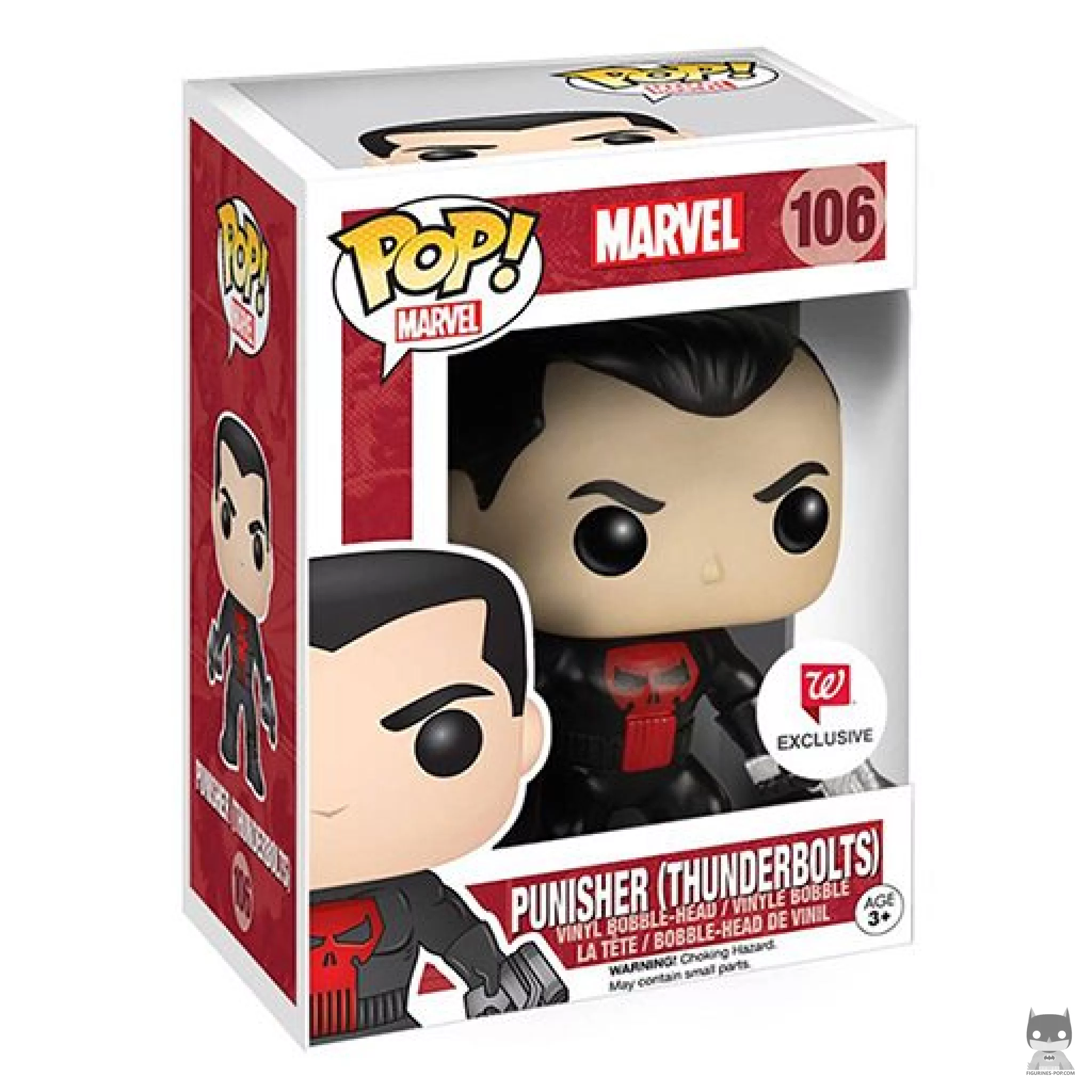 Figura Funko Pop! Punisher (Atuendo Thunderbolt) en su caja