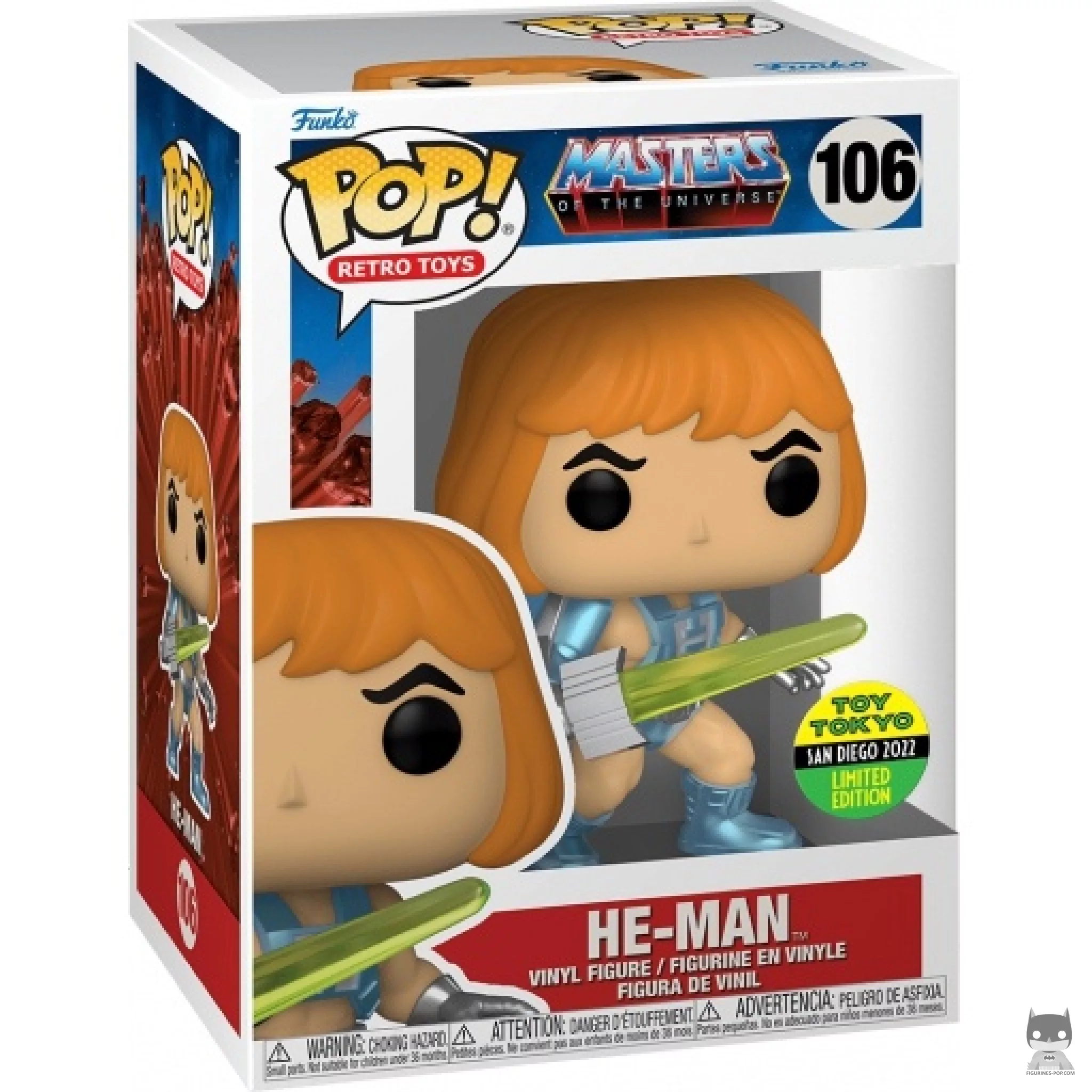 Figura Funko Pop! He-Man en su caja