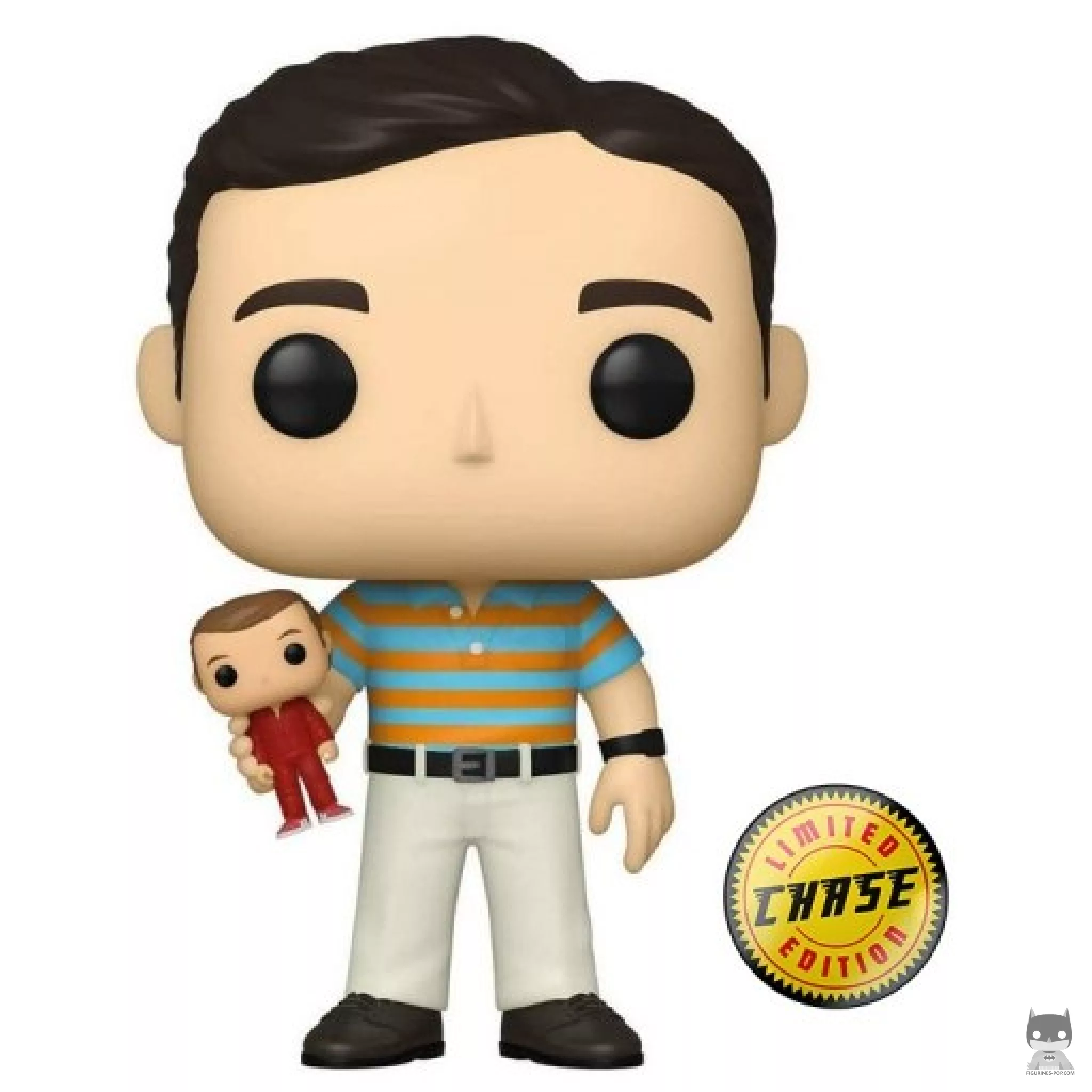 Figura Funko Pop! Andy sujetando a Steve Austin (Chase) (Virgen a los 40)