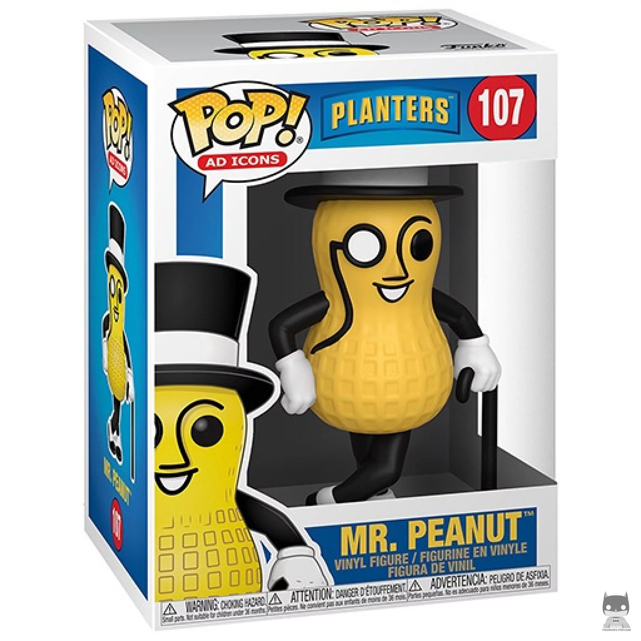 Figura Funko Pop! Mr. Peanut en su caja