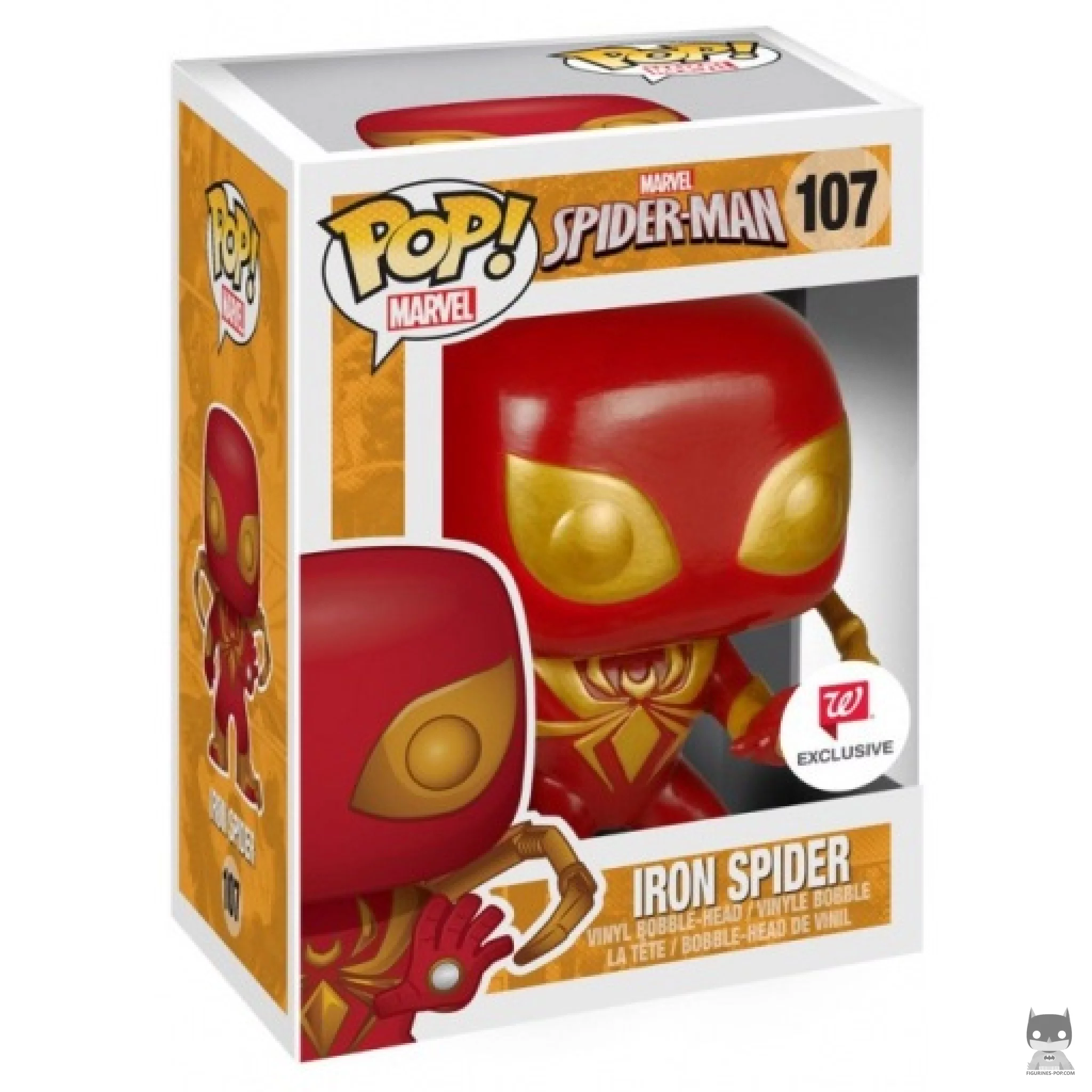 Figura Funko Pop! Iron Spider en su caja