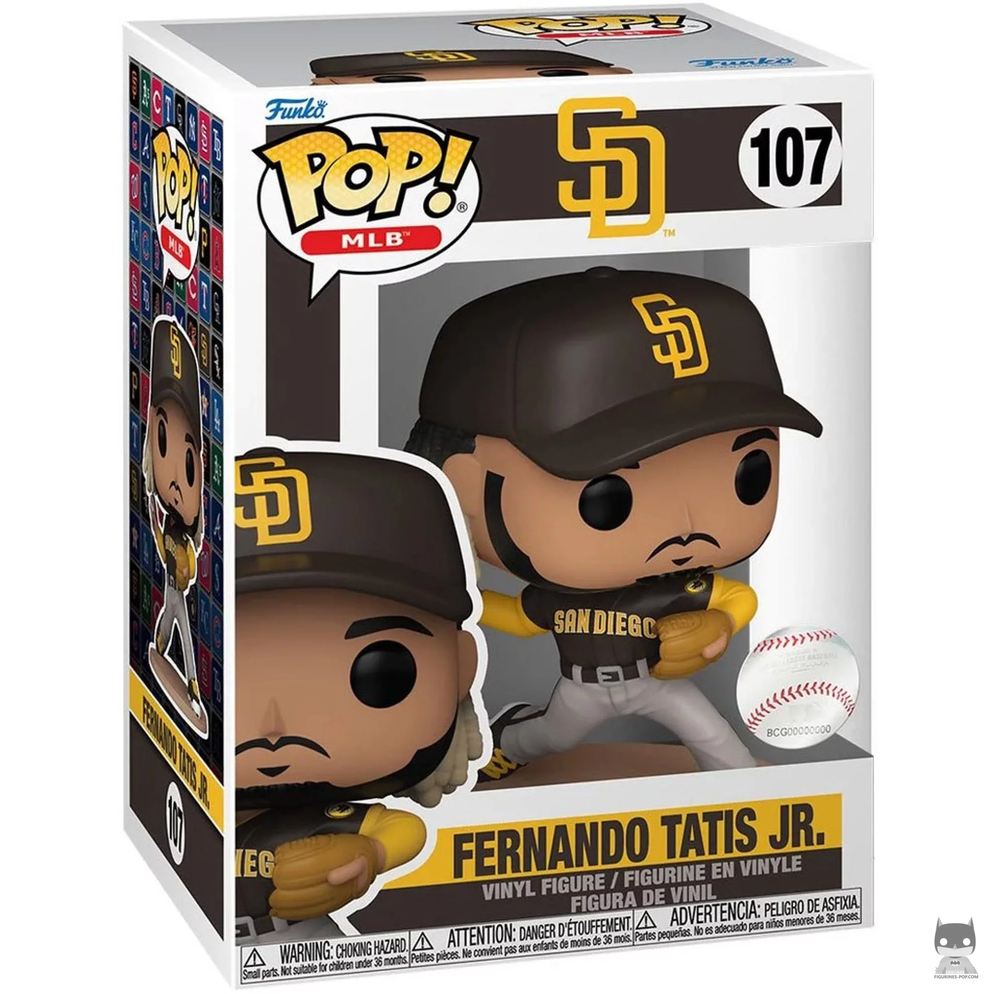 Figura Funko Pop! Fernando Tatís Jr. en su caja