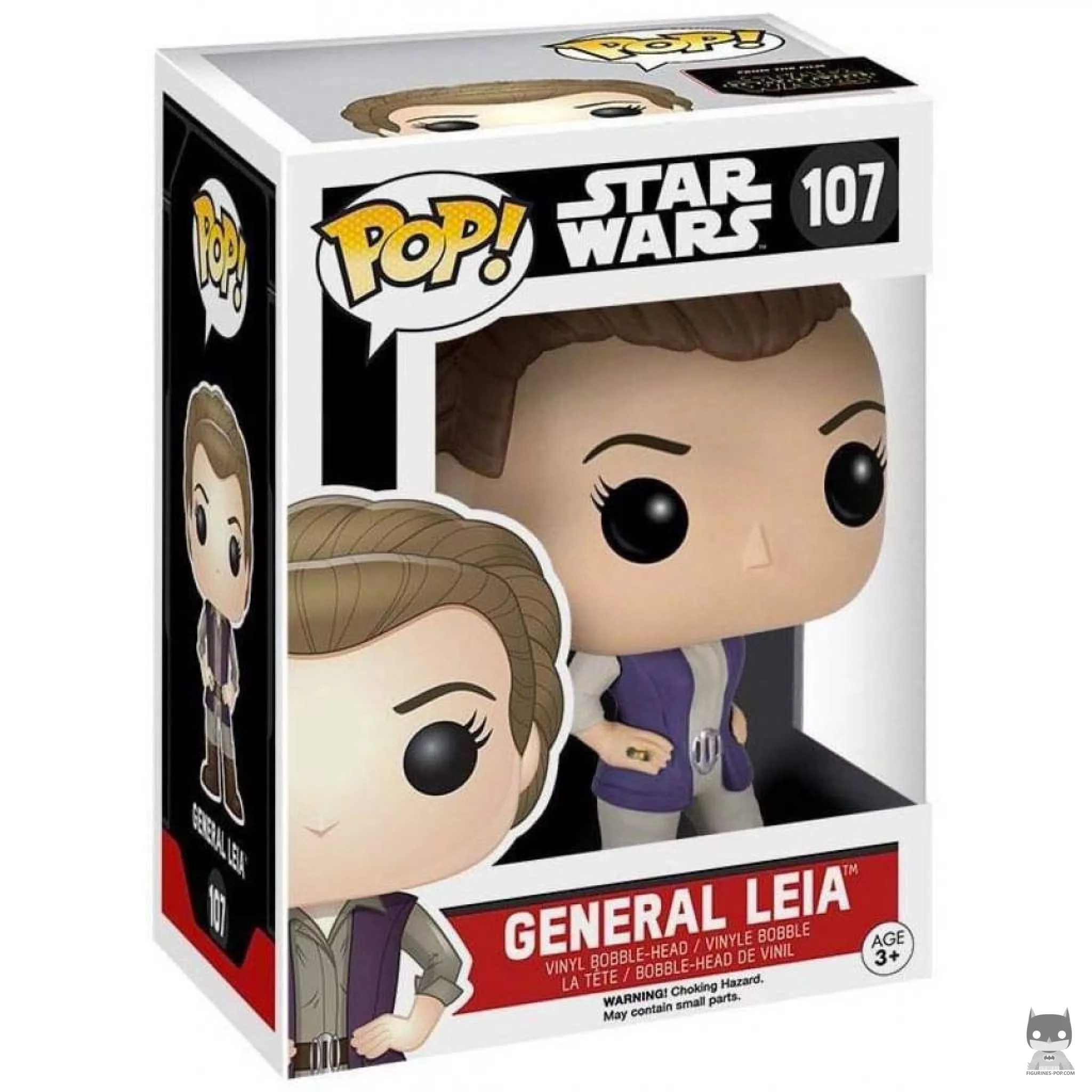 Figura Funko Pop! General Leia en su caja