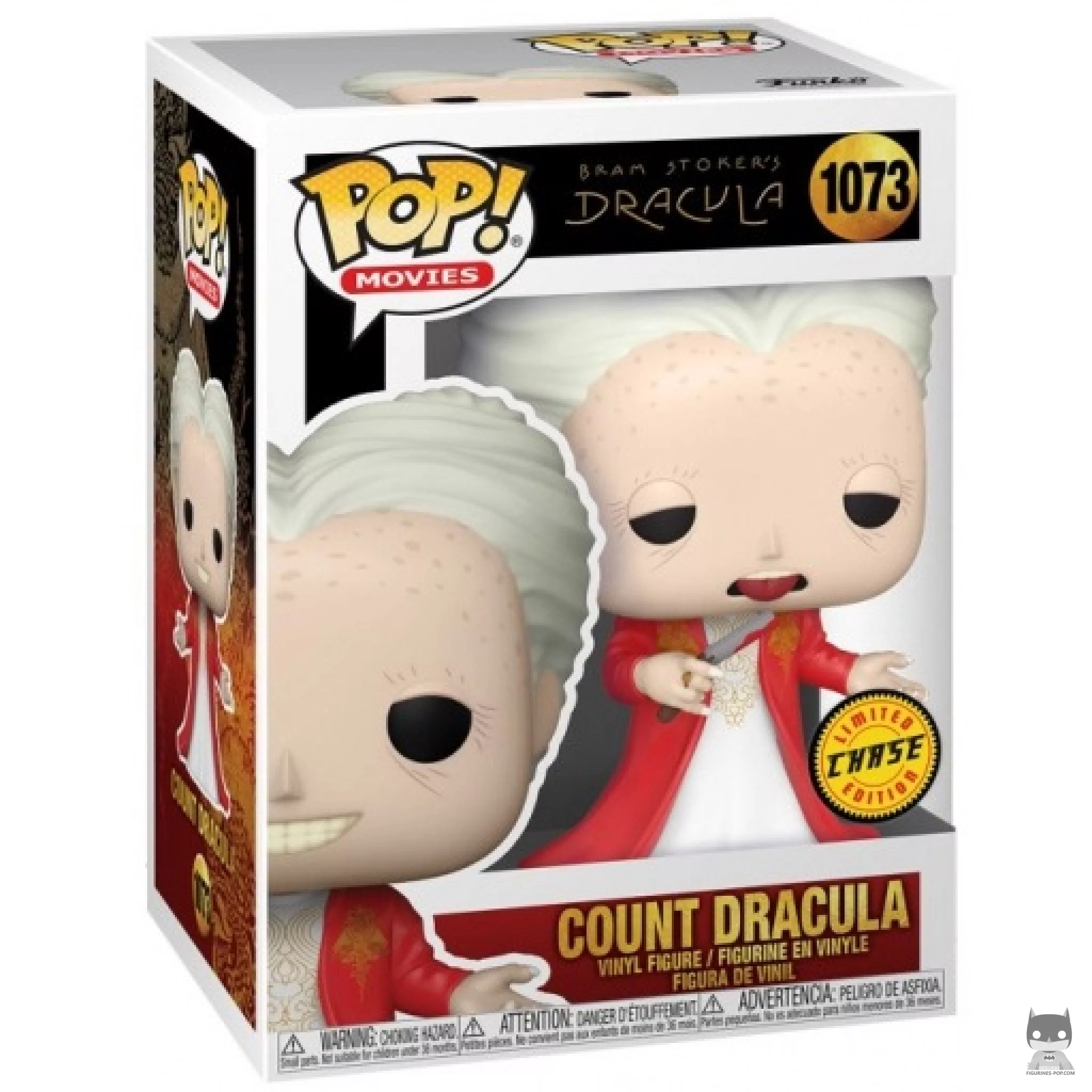 Figura Funko Pop! Conde Drácula (Chase) en su caja