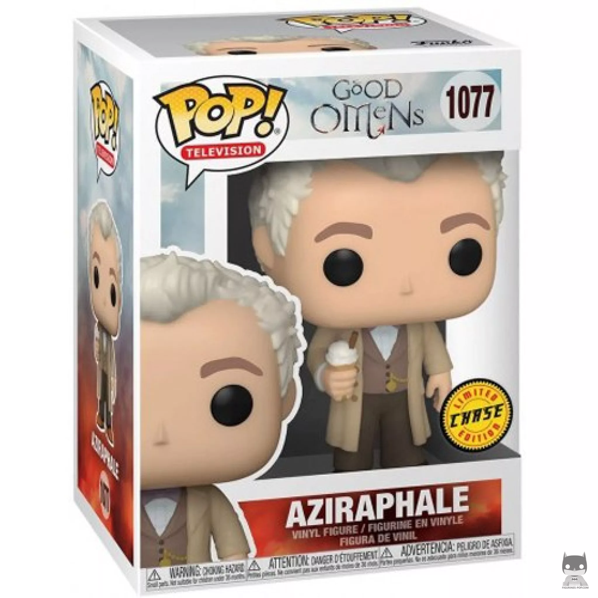Figura Funko Pop! Aziraphale (Chase) en su caja