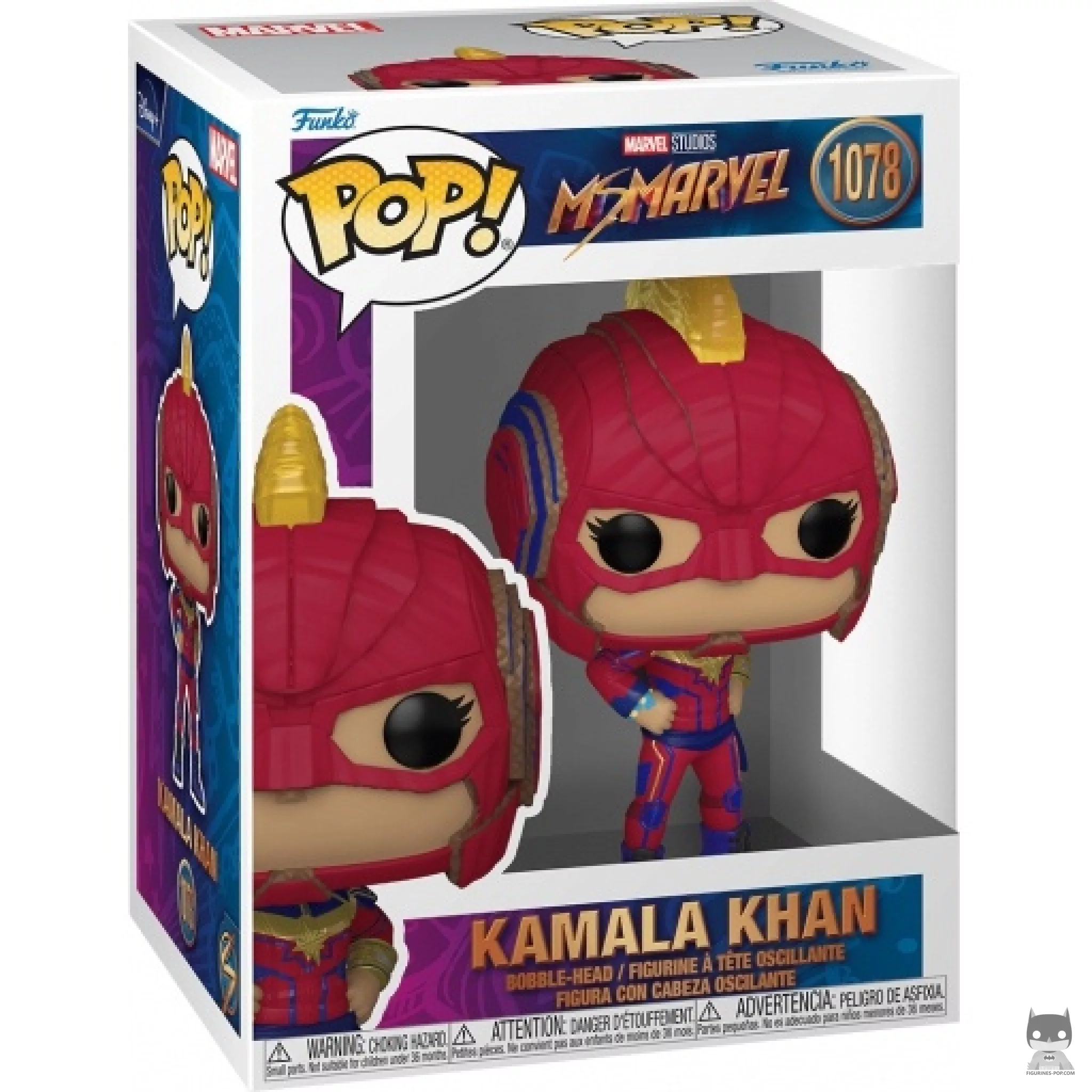 Figura Funko Pop! Kamala Khan en su caja
