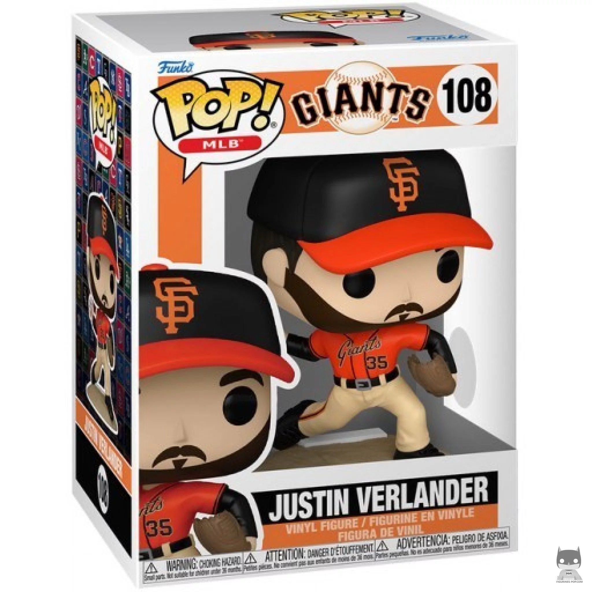 Figura Funko Pop! Justin Verlander en su caja