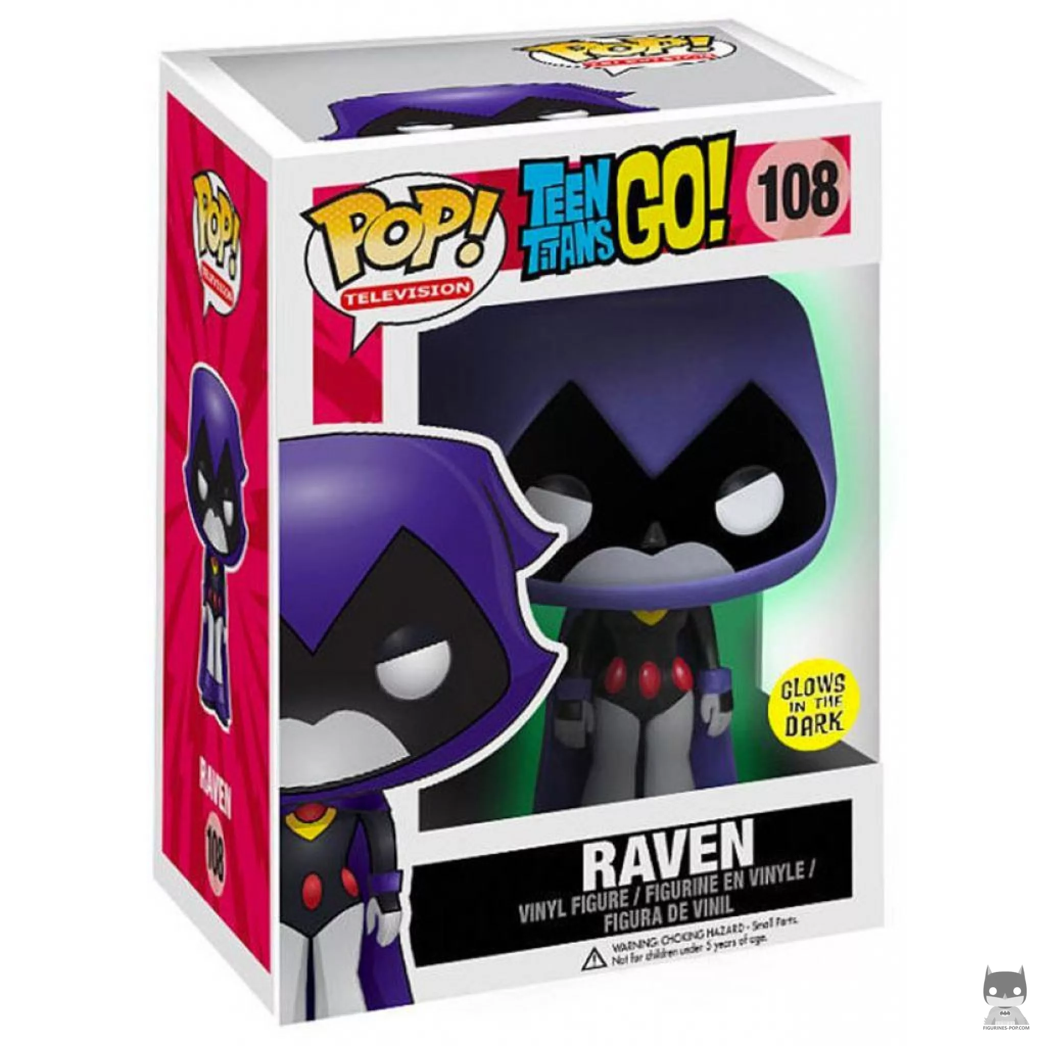 Figura Funko Pop! Raven (Brilla en la oscuridad) en su caja