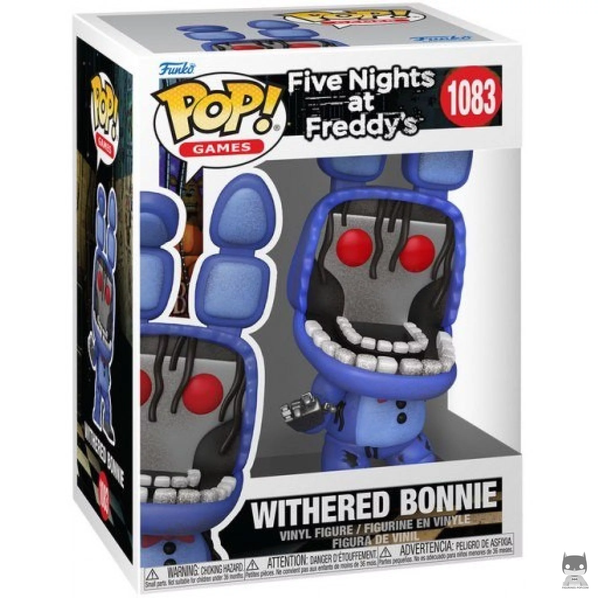 Figura Funko Pop! Withered Bonnie en su caja