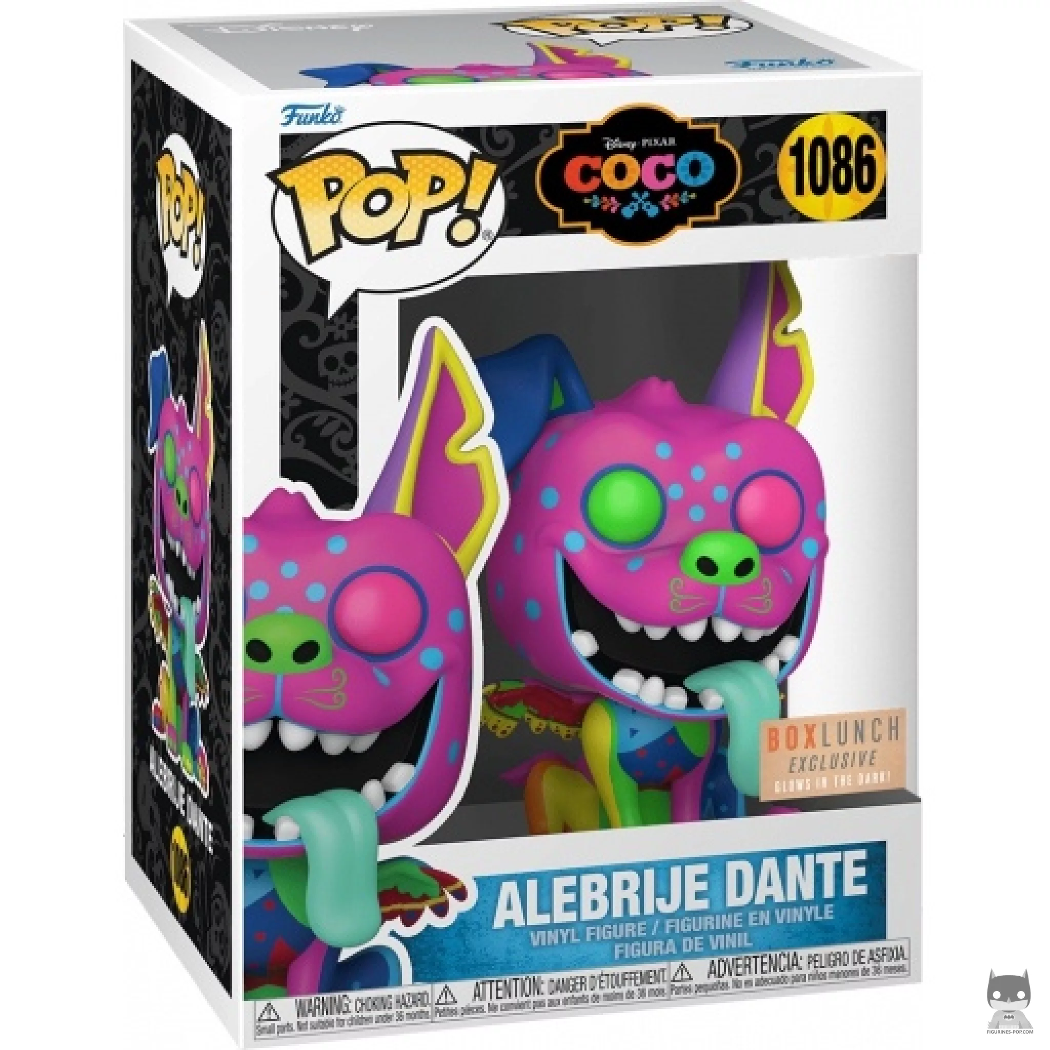Figura Funko Pop! Dante alebrije (Brilla en la oscuridad) en su caja