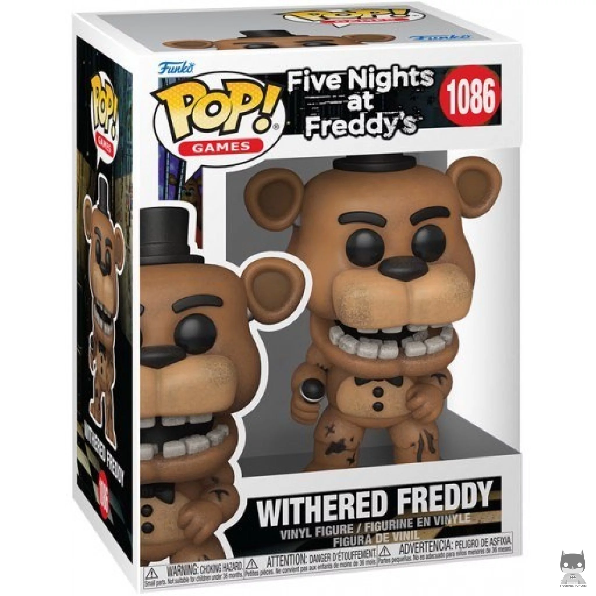 Figura Funko Pop! Withered Freddy en su caja