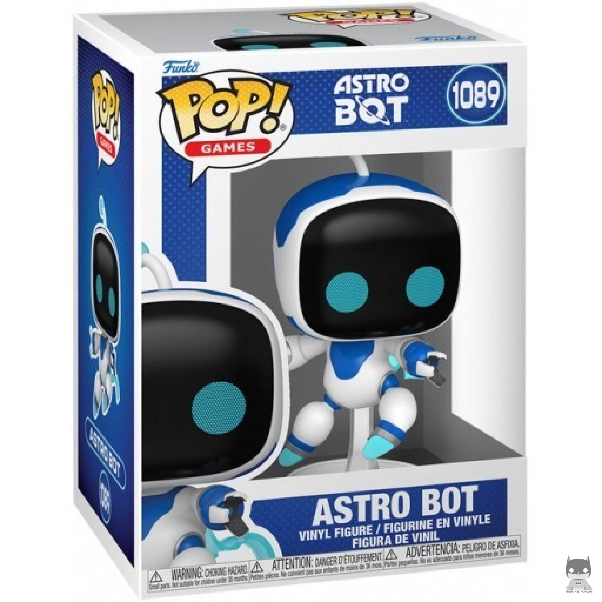 Figura Funko Pop! Astro Bot en su caja