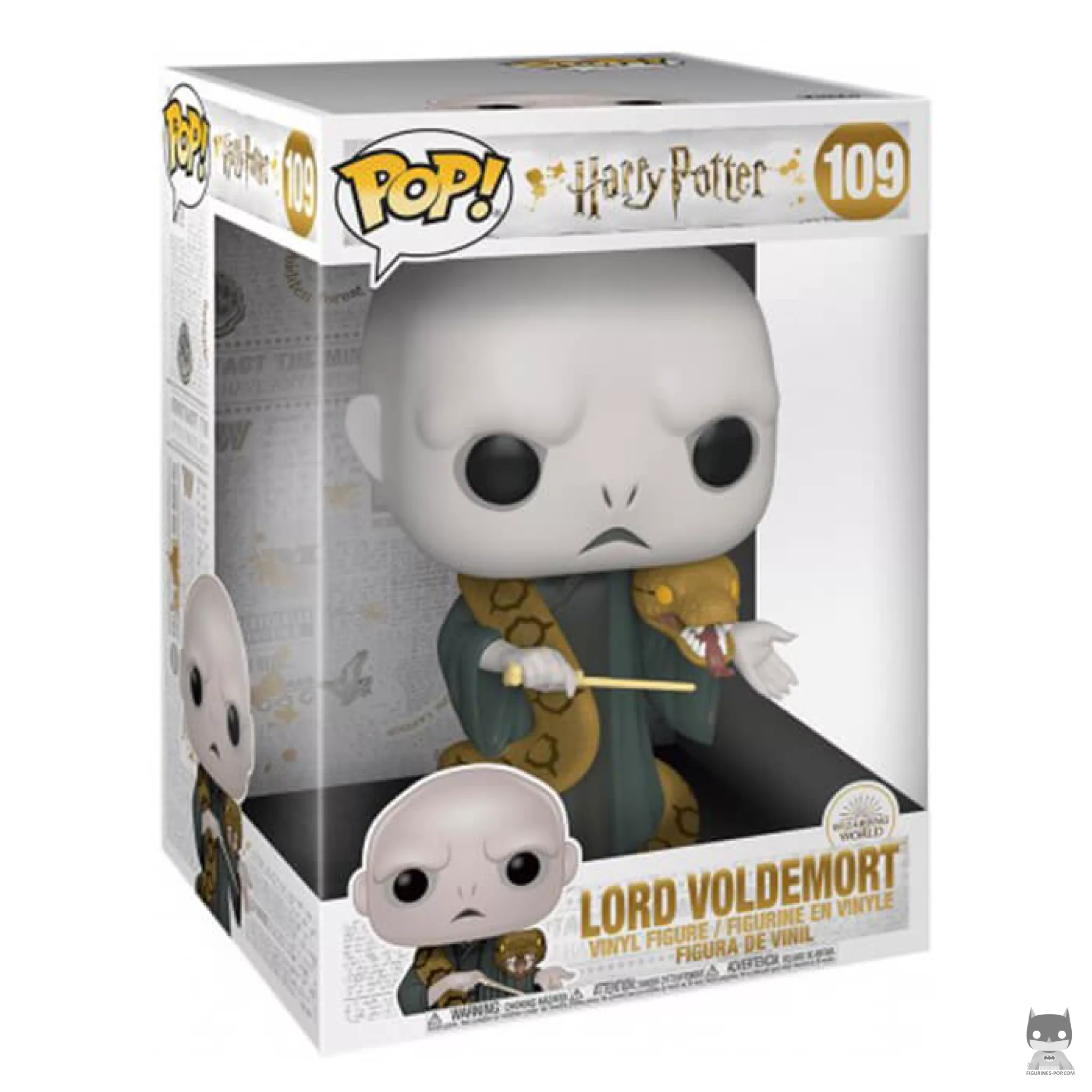 Figura Funko Pop! Lord Voldemort (Supersized 10'') en su caja