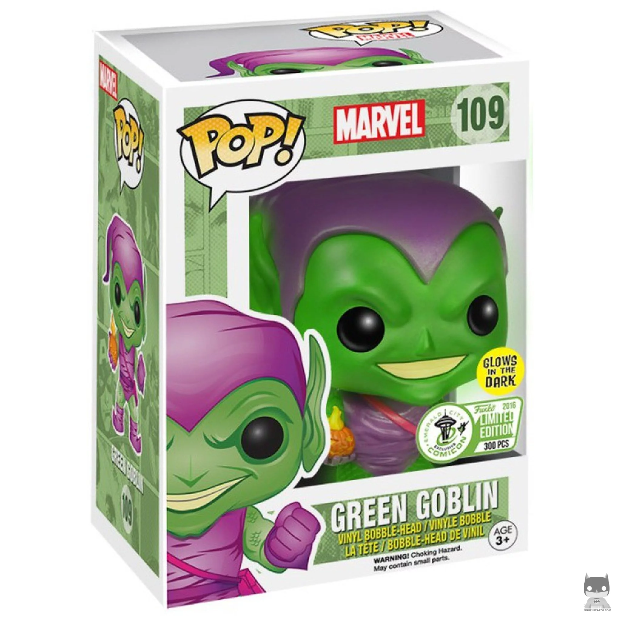 Figura Funko Pop! Duende Verde en su caja