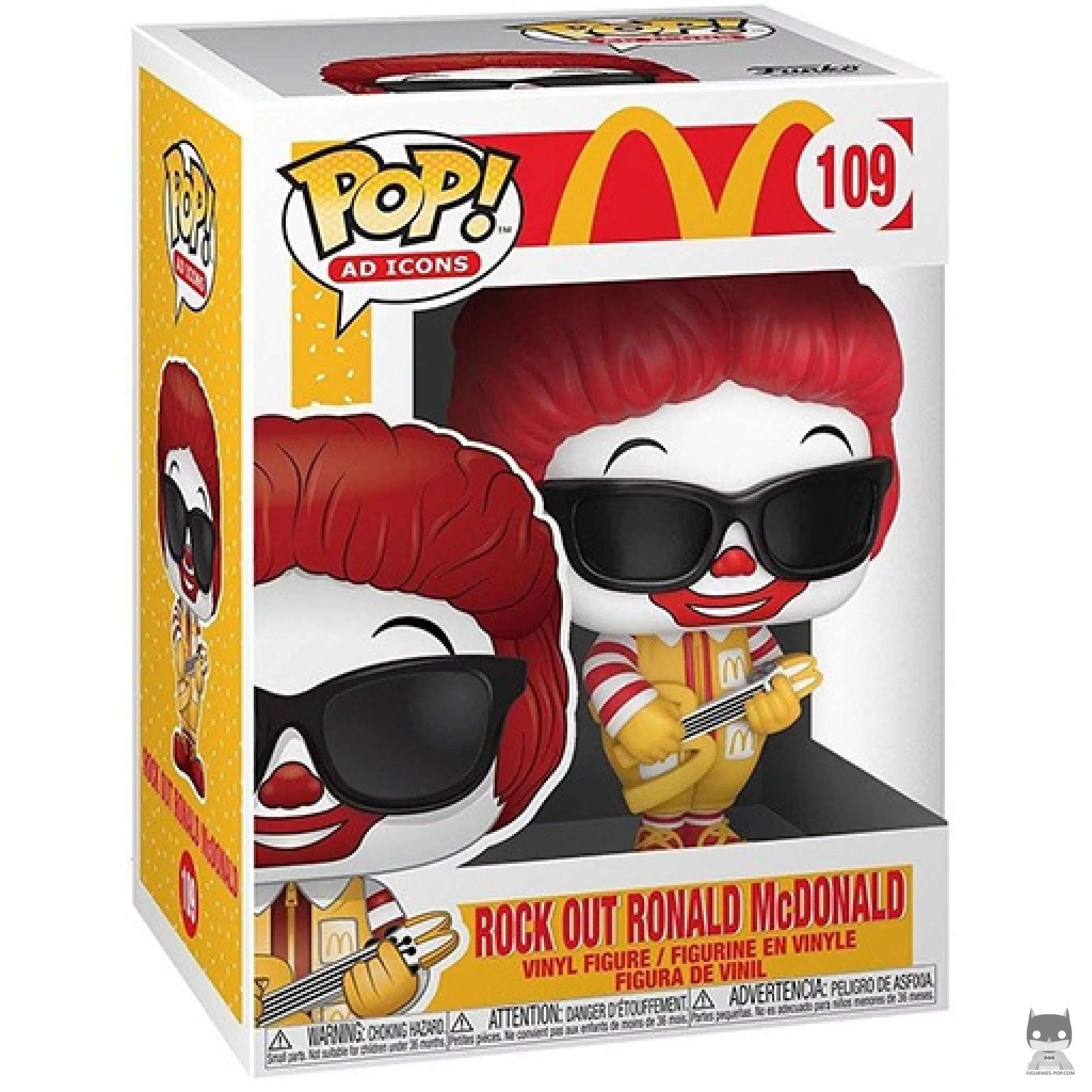 Figura Funko Pop! Ronald McDonald rockero en su caja