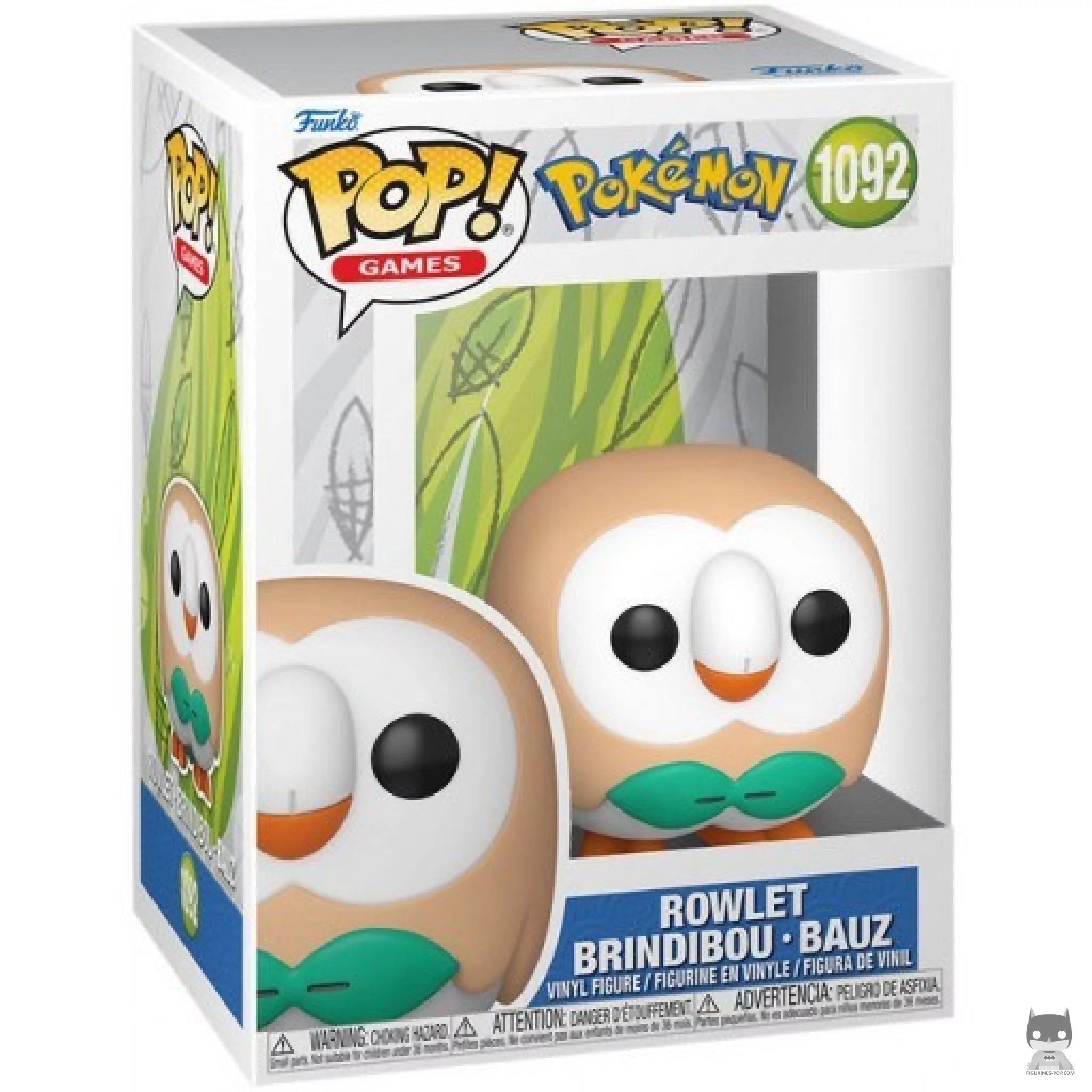 Figura Funko Pop! Rowlet en su caja