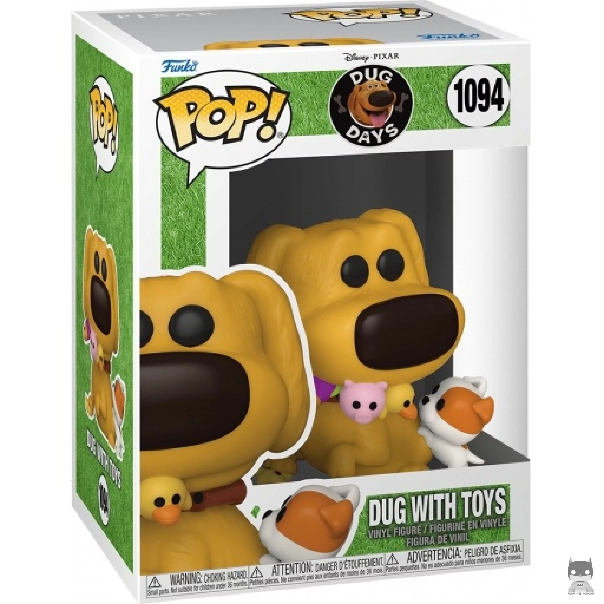 Figura Funko Pop! Dug con juguetes en su caja
