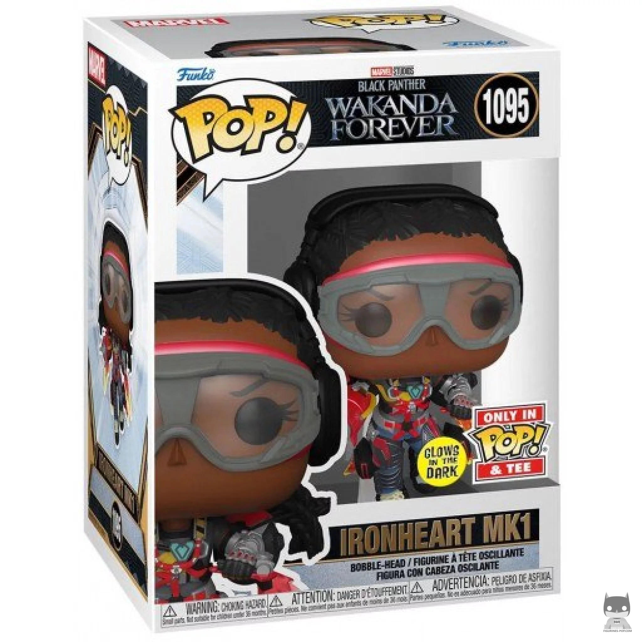 Figura Funko Pop! Ironheart MK1 (Brilla en la oscuridad) en su caja