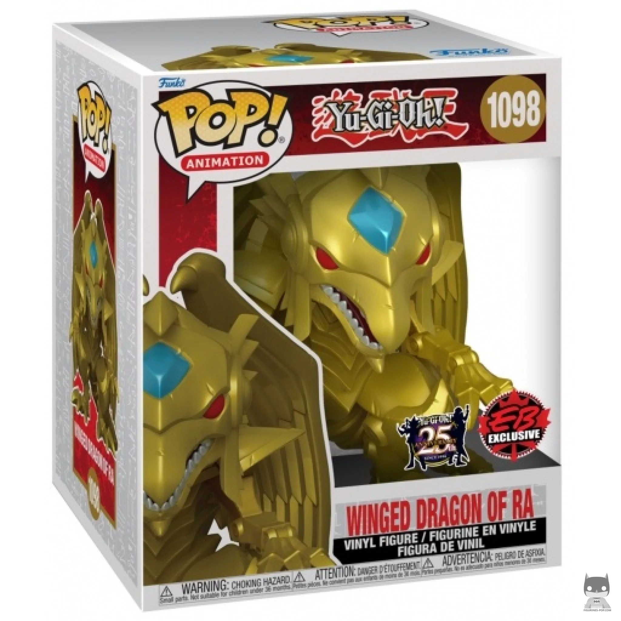 Figura Funko Pop! El Dragón Alado de Ra (Metalizado & Supersized) en su caja
