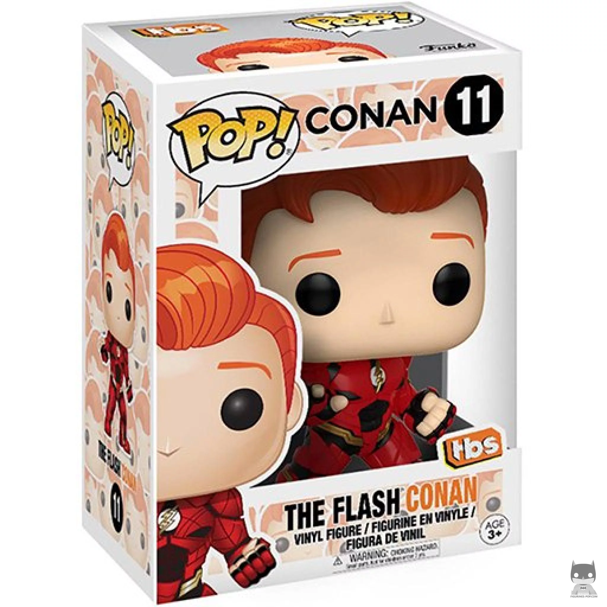 Figura Funko Pop! Conan O'Brien como Flash en su caja