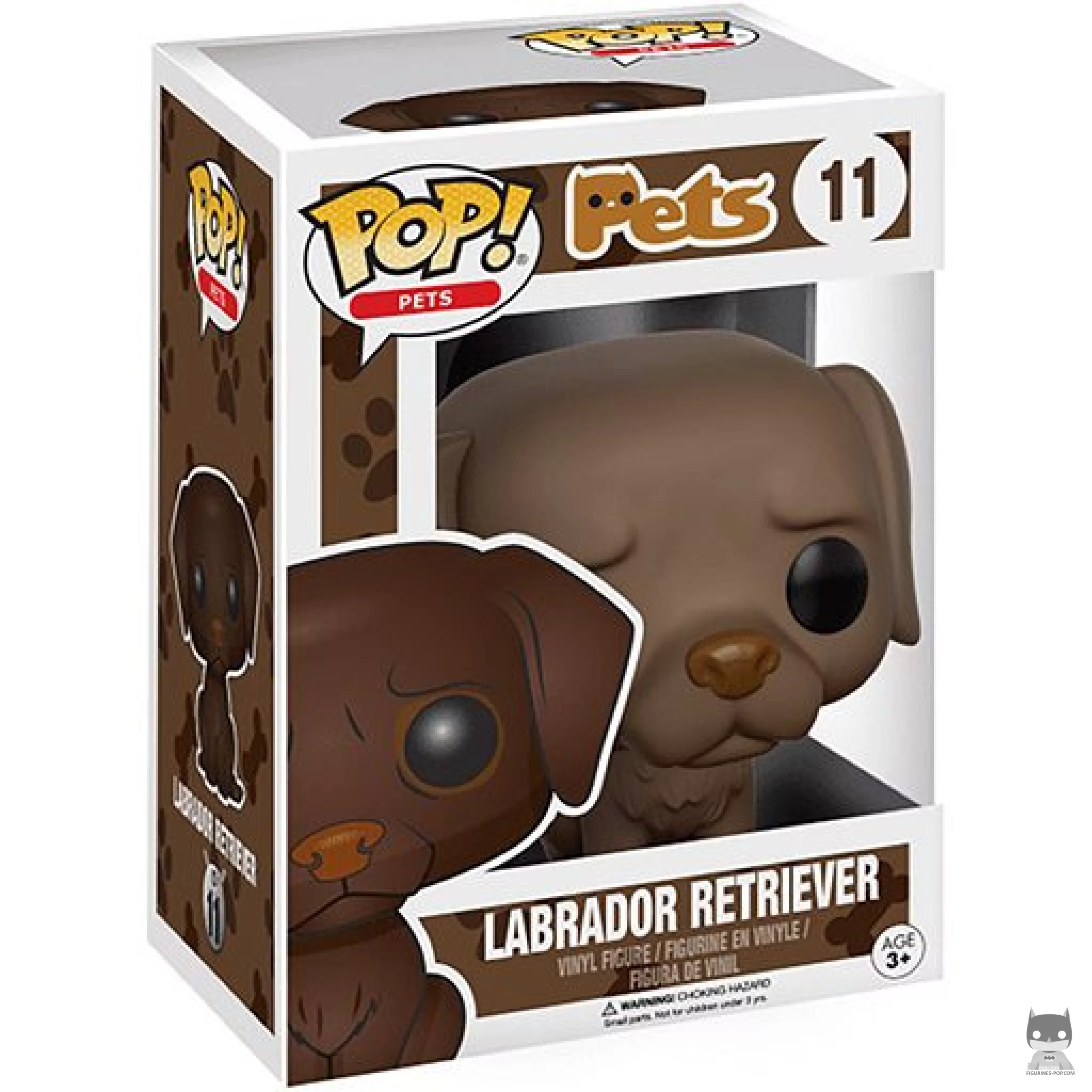 Figura Funko Pop! Labrador retriever (Marrón) en su caja