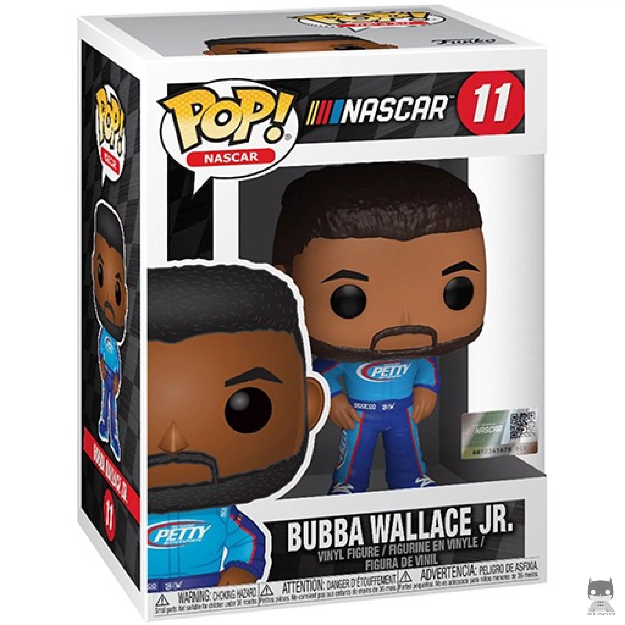 Figura Funko Pop! Bubba Wallace JR. en su caja